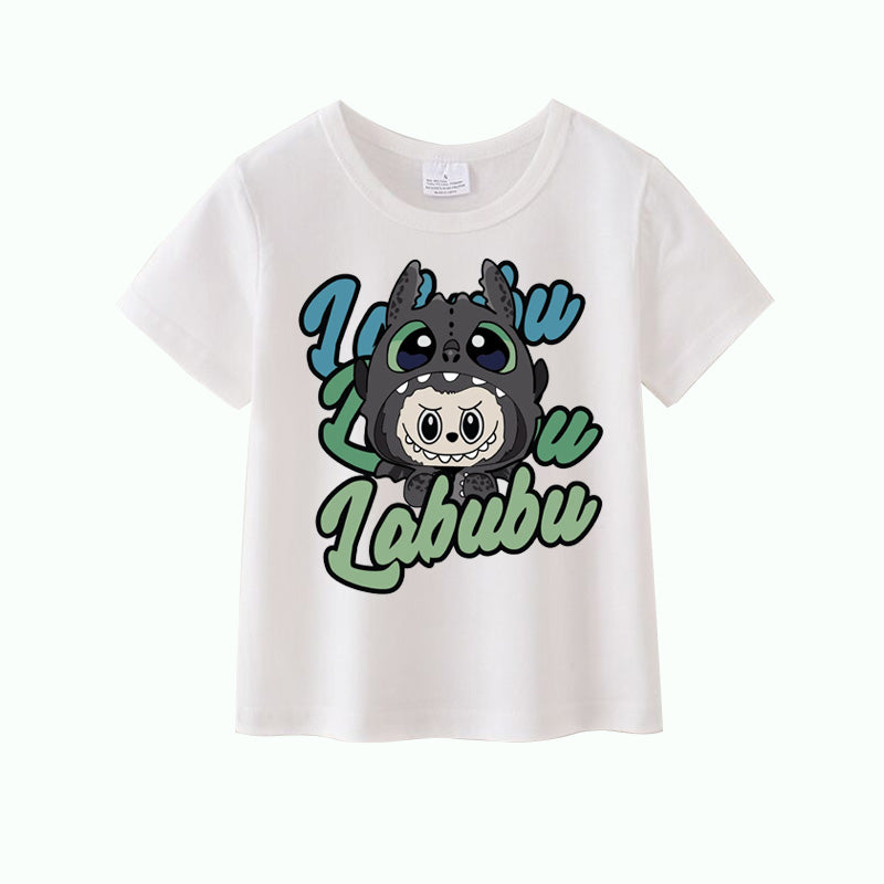 （Pre Order）Girls Spring and Summer Cartoon Print Cotton Top