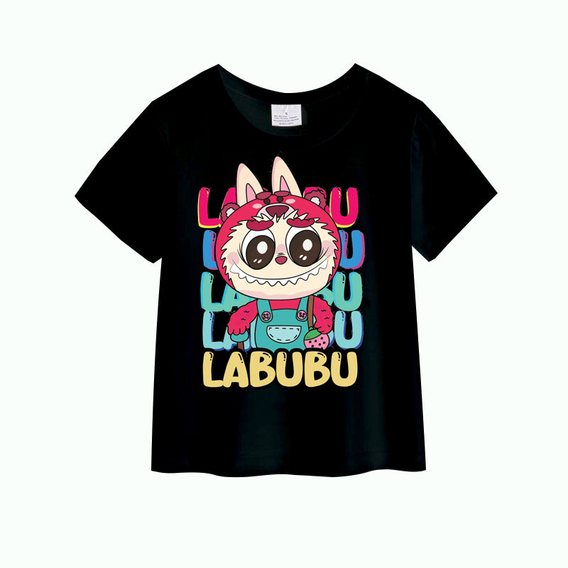（Pre Order）Girls Spring and Summer Cartoon Print Cotton Top