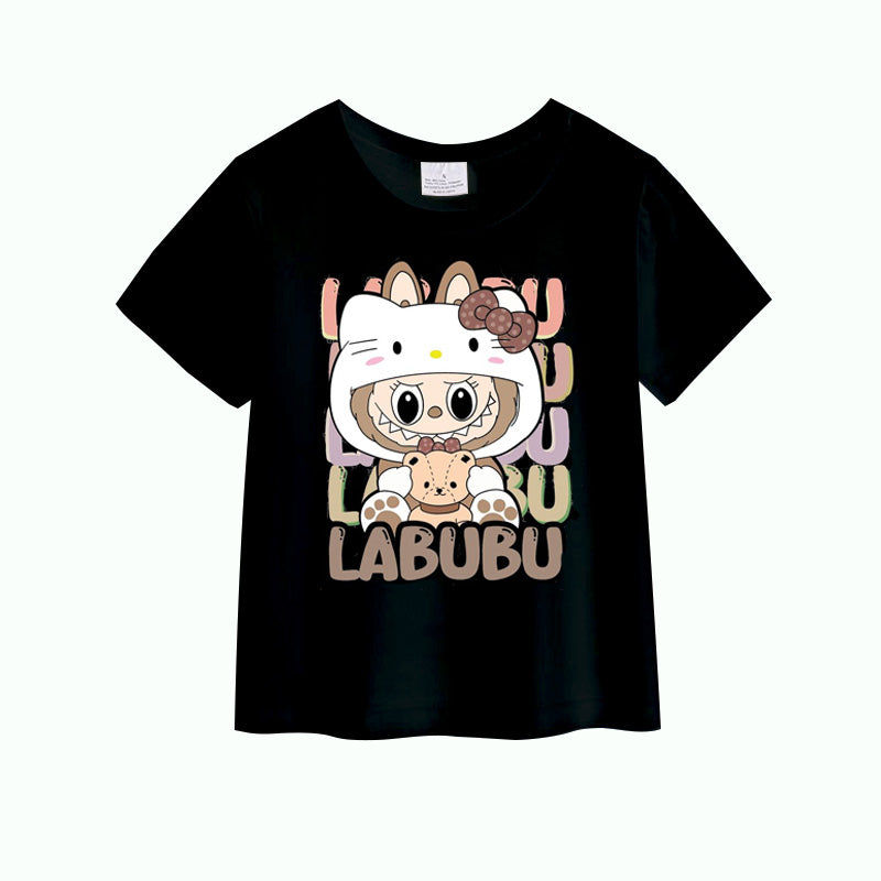 （Pre Order）Girls Spring and Summer Cartoon Print Cotton Top