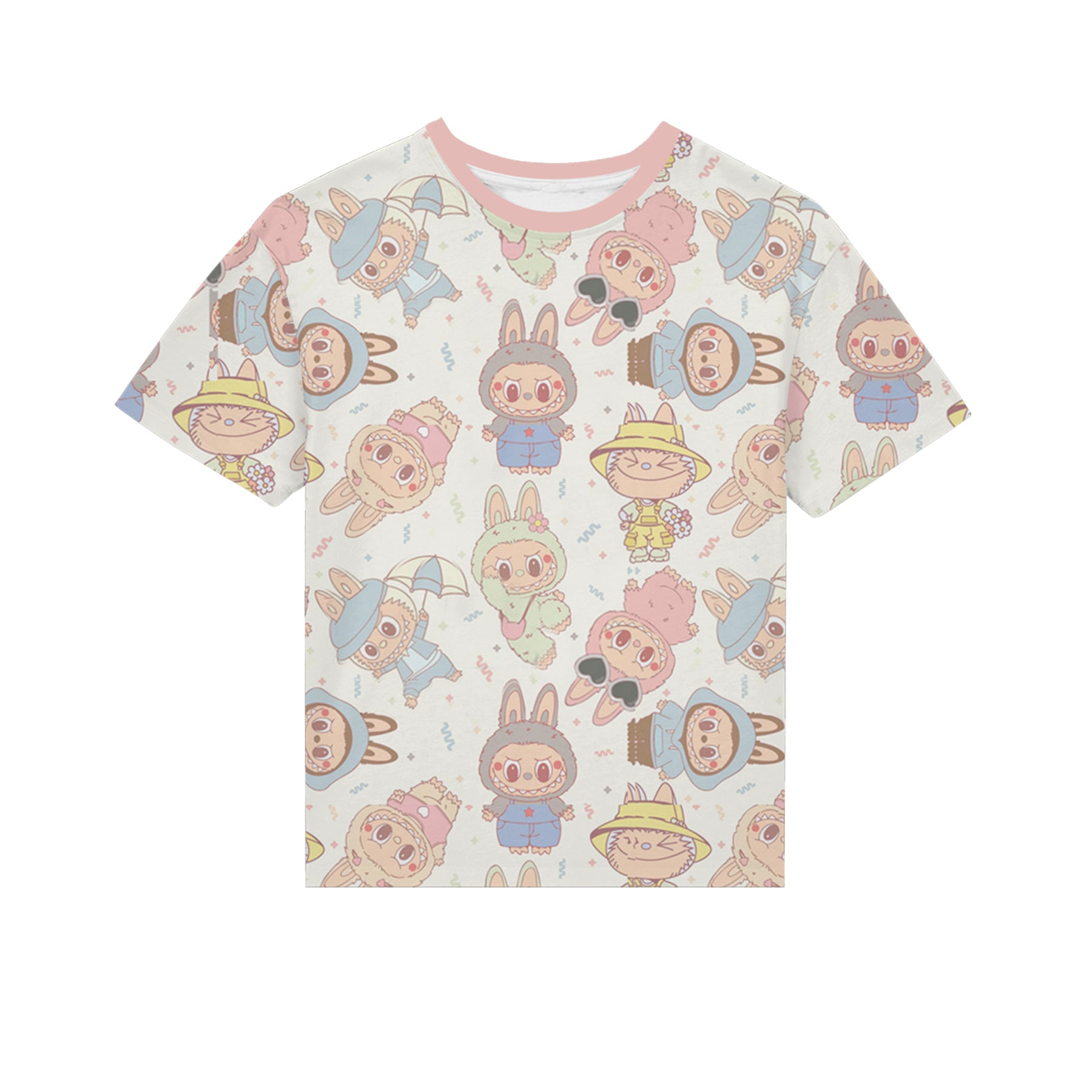 （Pre Order）Siblings Summer Cartoon Print Top＆Pajamas