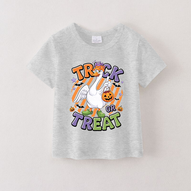 （Pre Order）Girls Halloween Cartoon Print Cotton Top