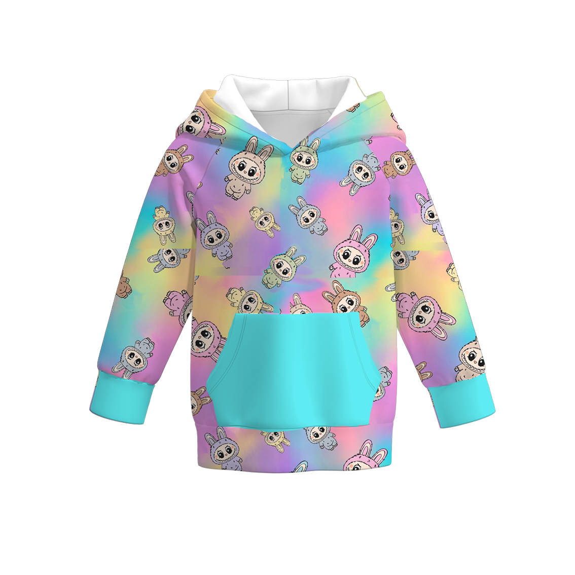 （Pre Order）Girls Summer Cartoon Print Hoodie
