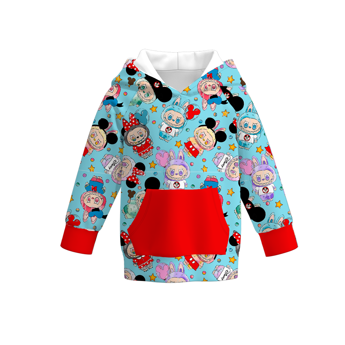 （Pre Order）Girls Halloween Cartoon Print Hoodie