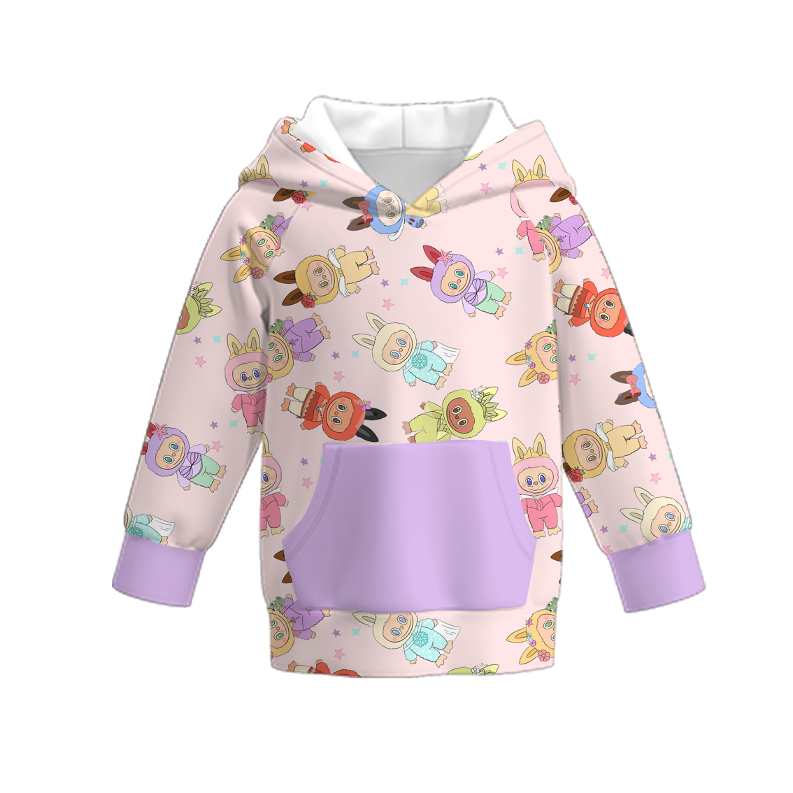 （Pre Order）Girls Fall&Winter Cartoon,Princess Print Hoodie