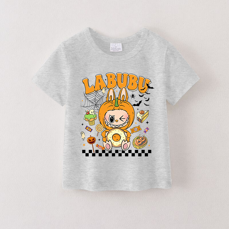 （Pre Order）Kids Halloween Cartoon Print Cotton Top