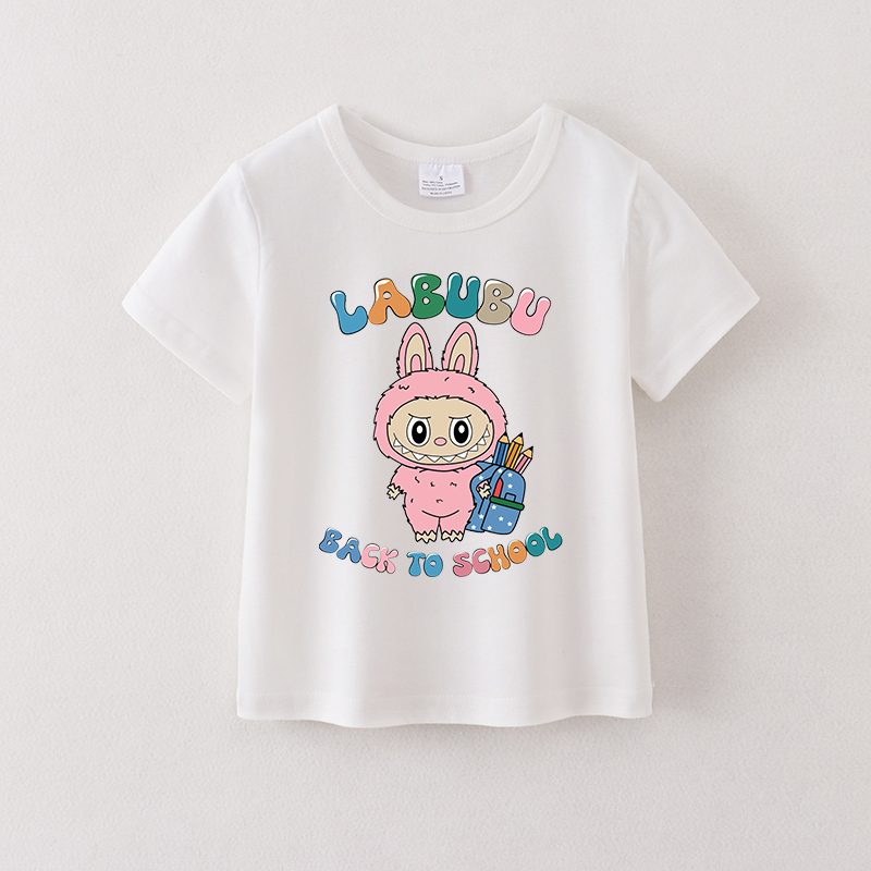 （Pre Order）Girls Halloween Cartoon Print Cotton Top