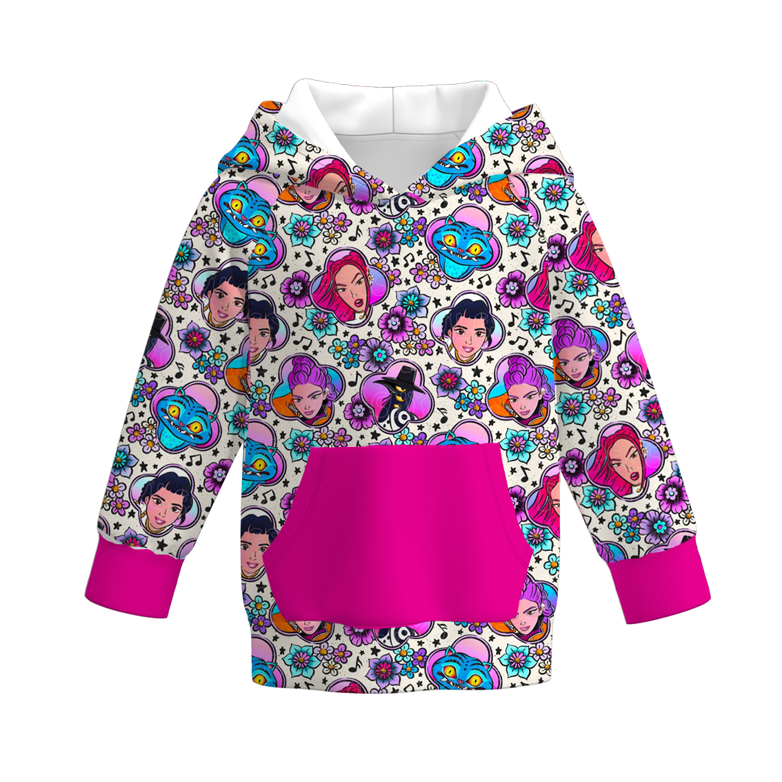 （Pre Order）Girls Movie Character Print Pajamas,Pants&Top