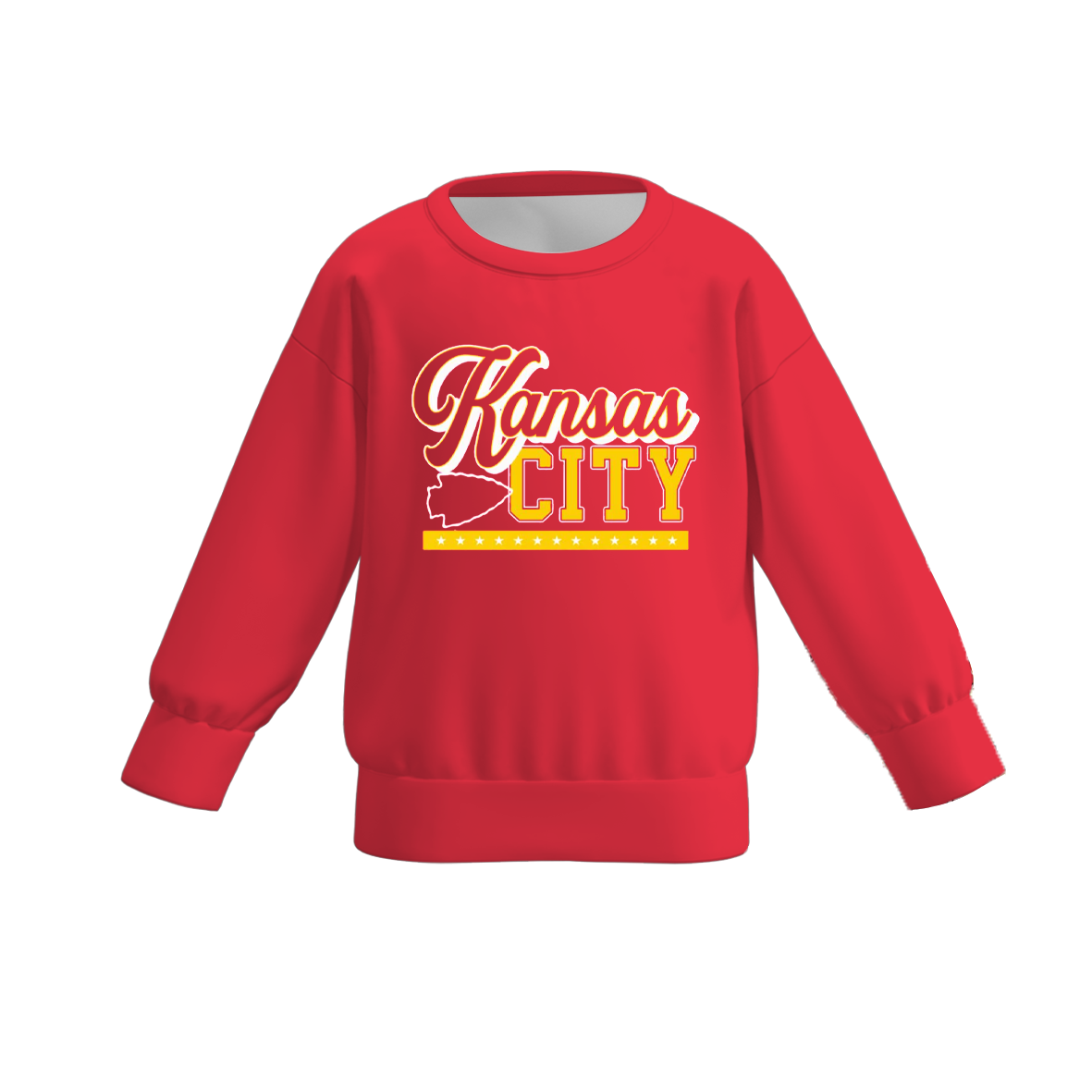 （Pre Order）Girls Football Print Sweatshirt