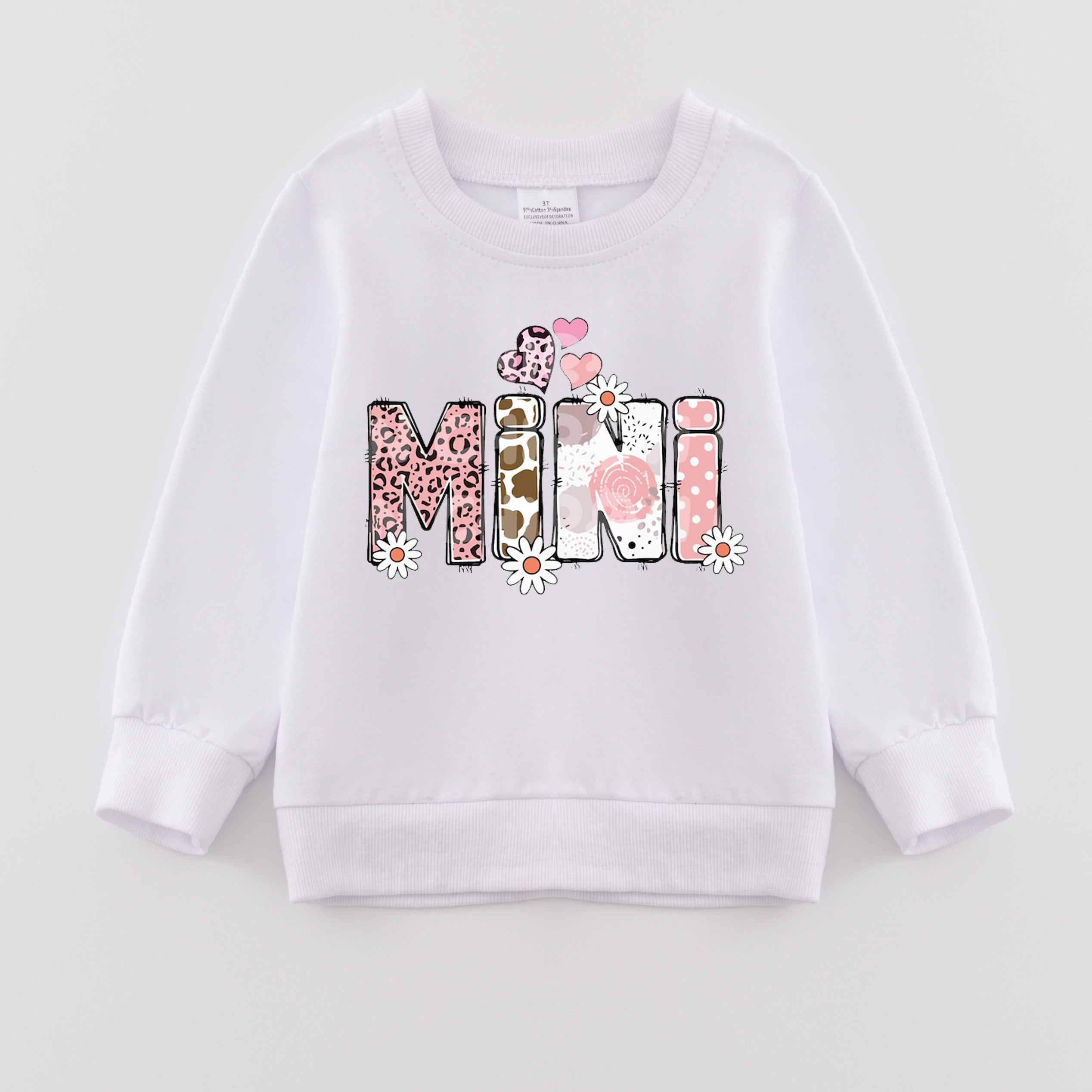 （Pre Order）Mommy and Me Fall&Winter Print Sweatshirt