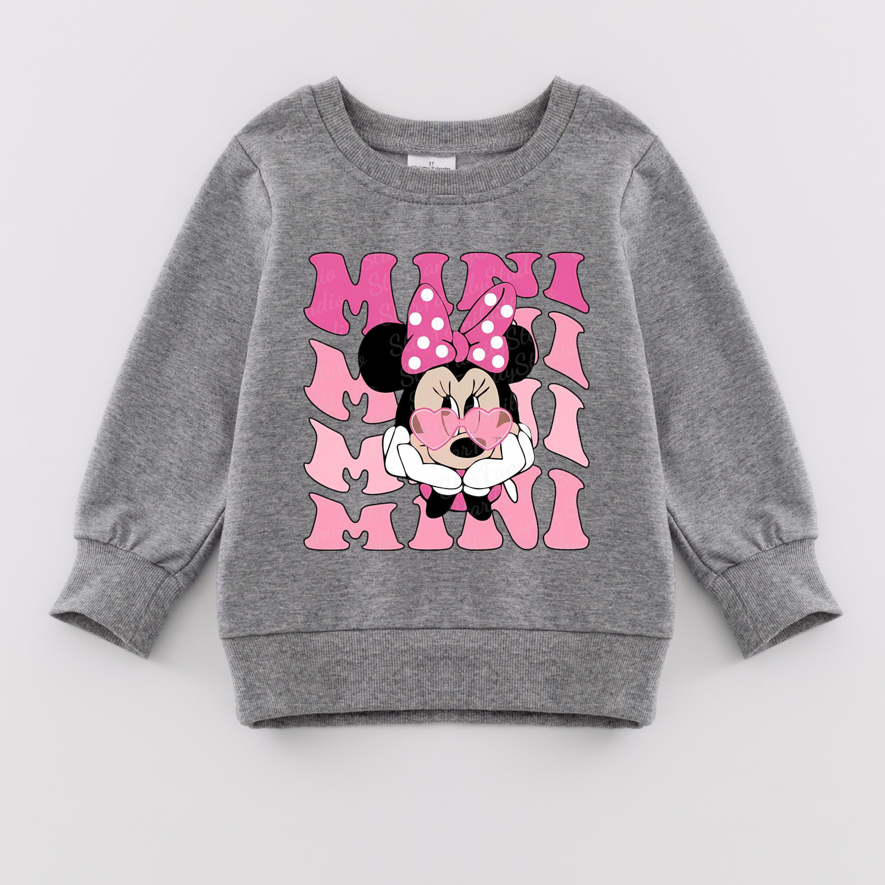 （Pre Order）Mommy and Me Fall&Winter Cartoon Print Sweatshirt