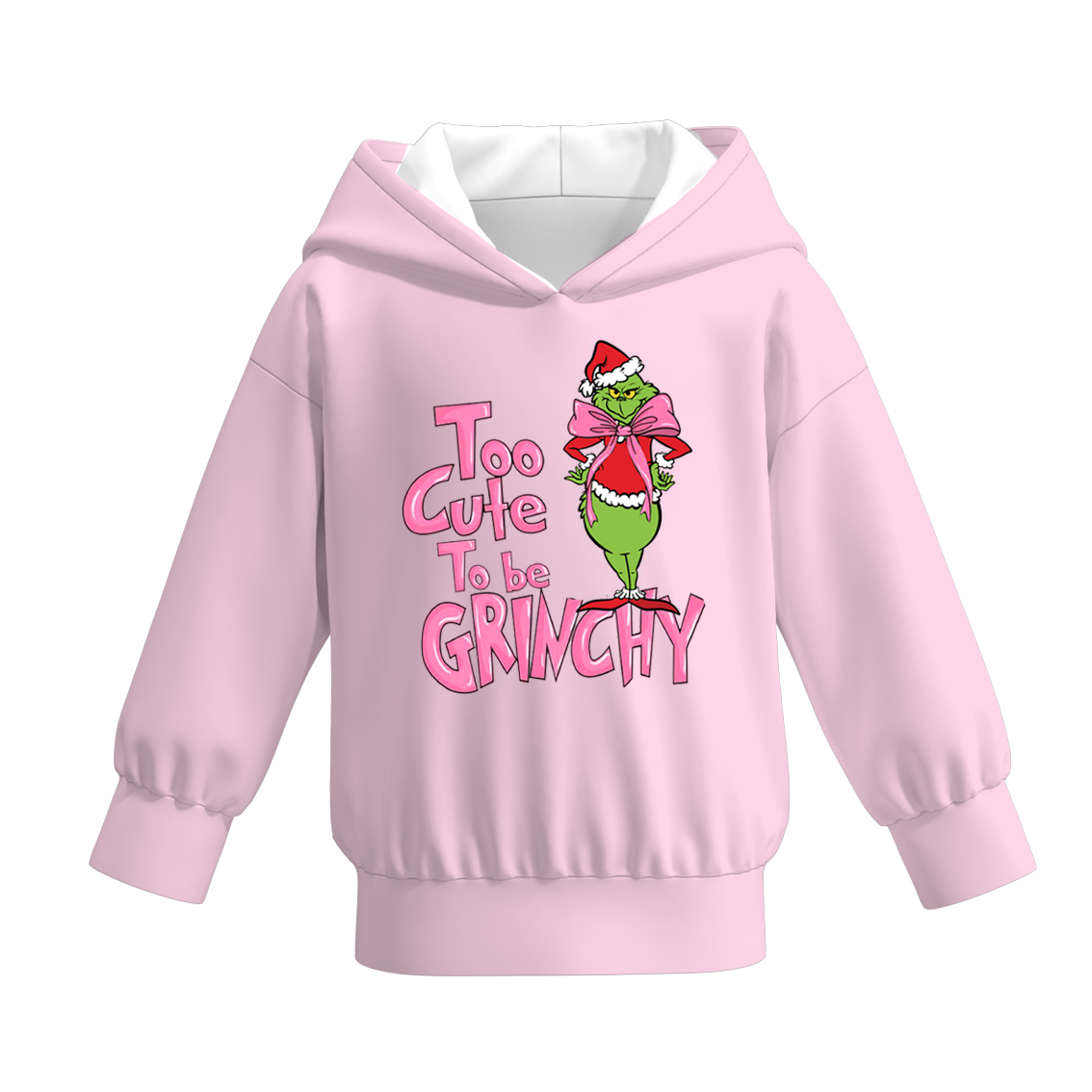 （Pre Order）Girls Christmas Cartoon Print Dress,Pajamas&Top