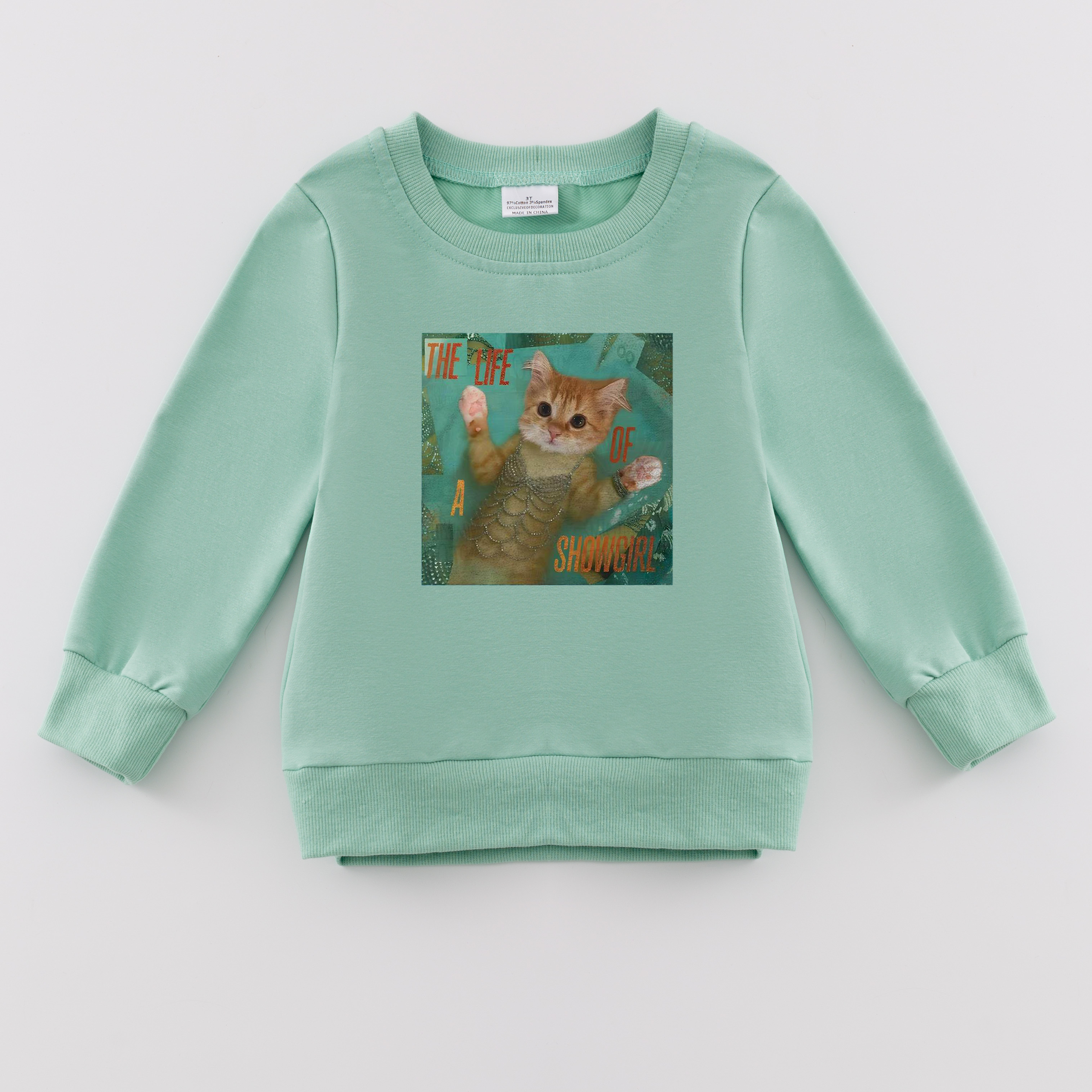 （Pre Order）Girls TS Print Cotton Sweatshirt