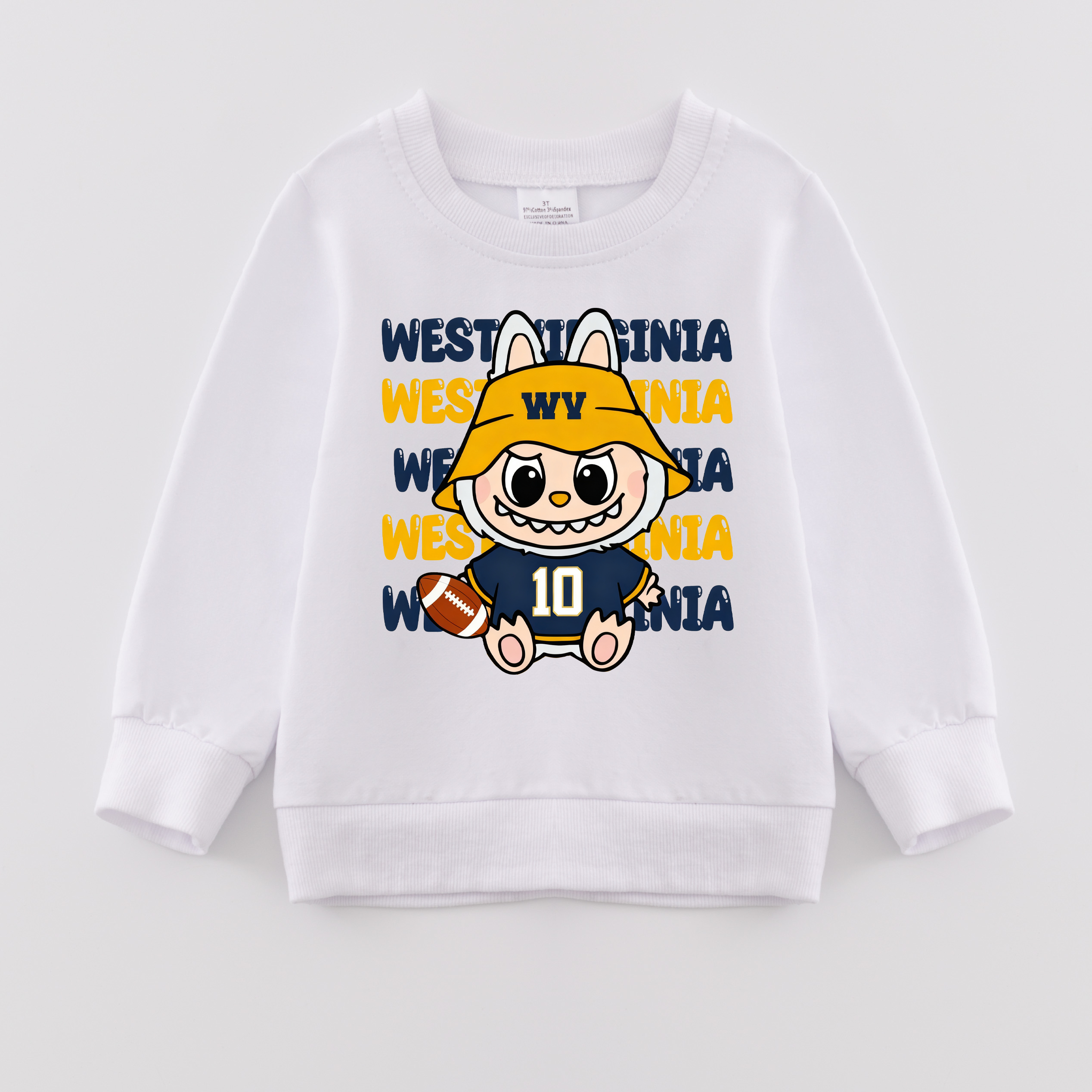 （Pre Order）Girls LBB Football Team Print Cotton Sweatshirt