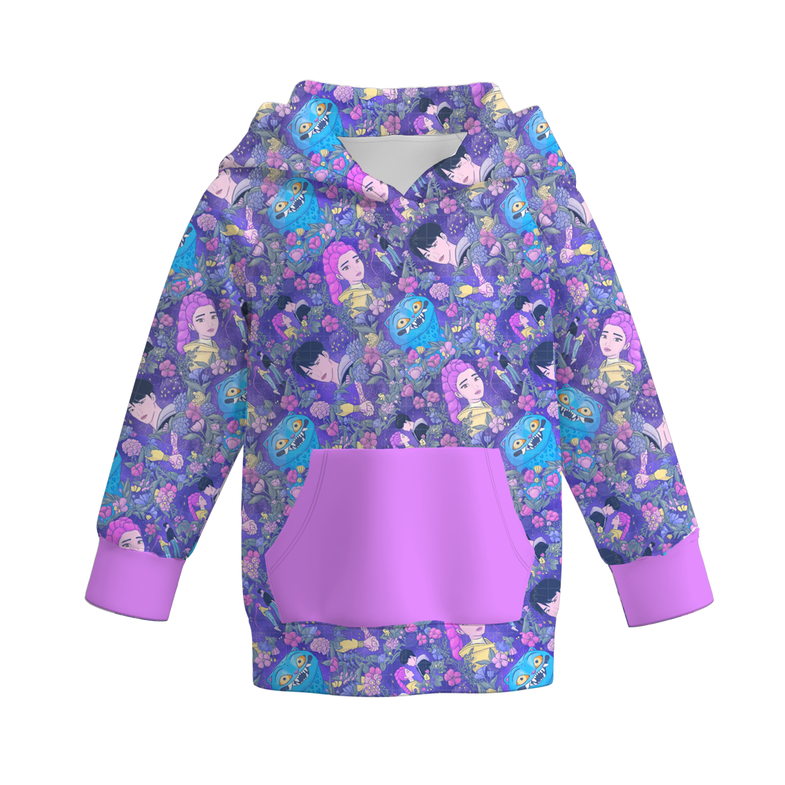 （Pre Order）Girls Movie Character Print Hoodie