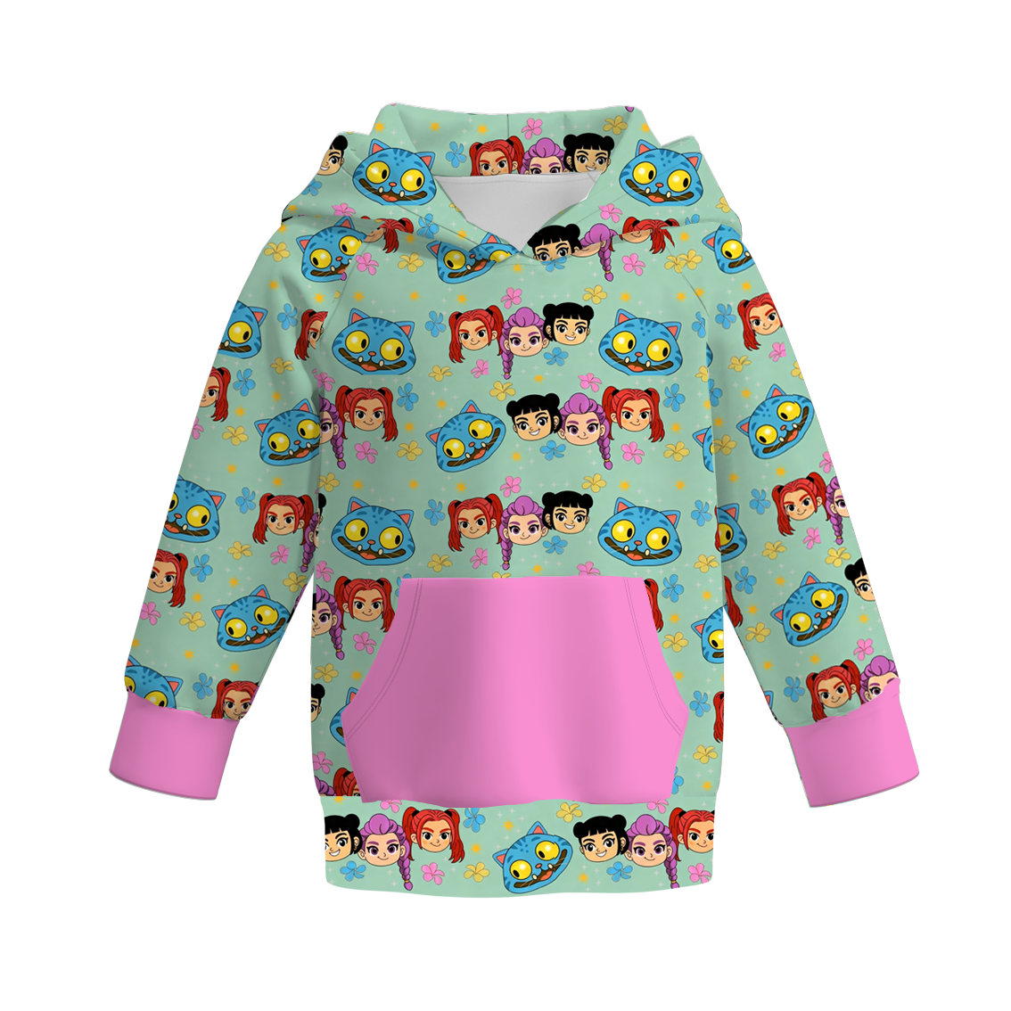 （Pre Order）Girls Movie Character Print Hoodie