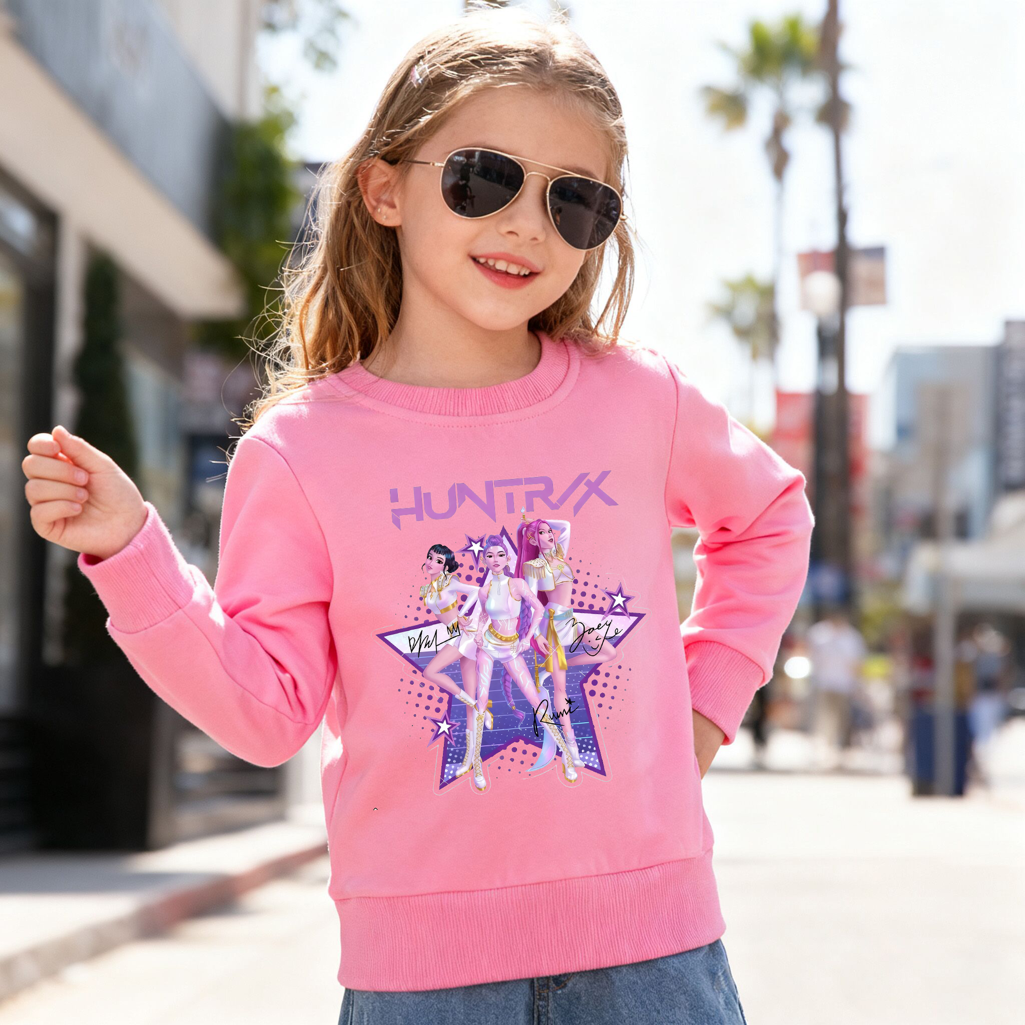（Pre Order）Girls Movie Character Cotton Sweatshirt