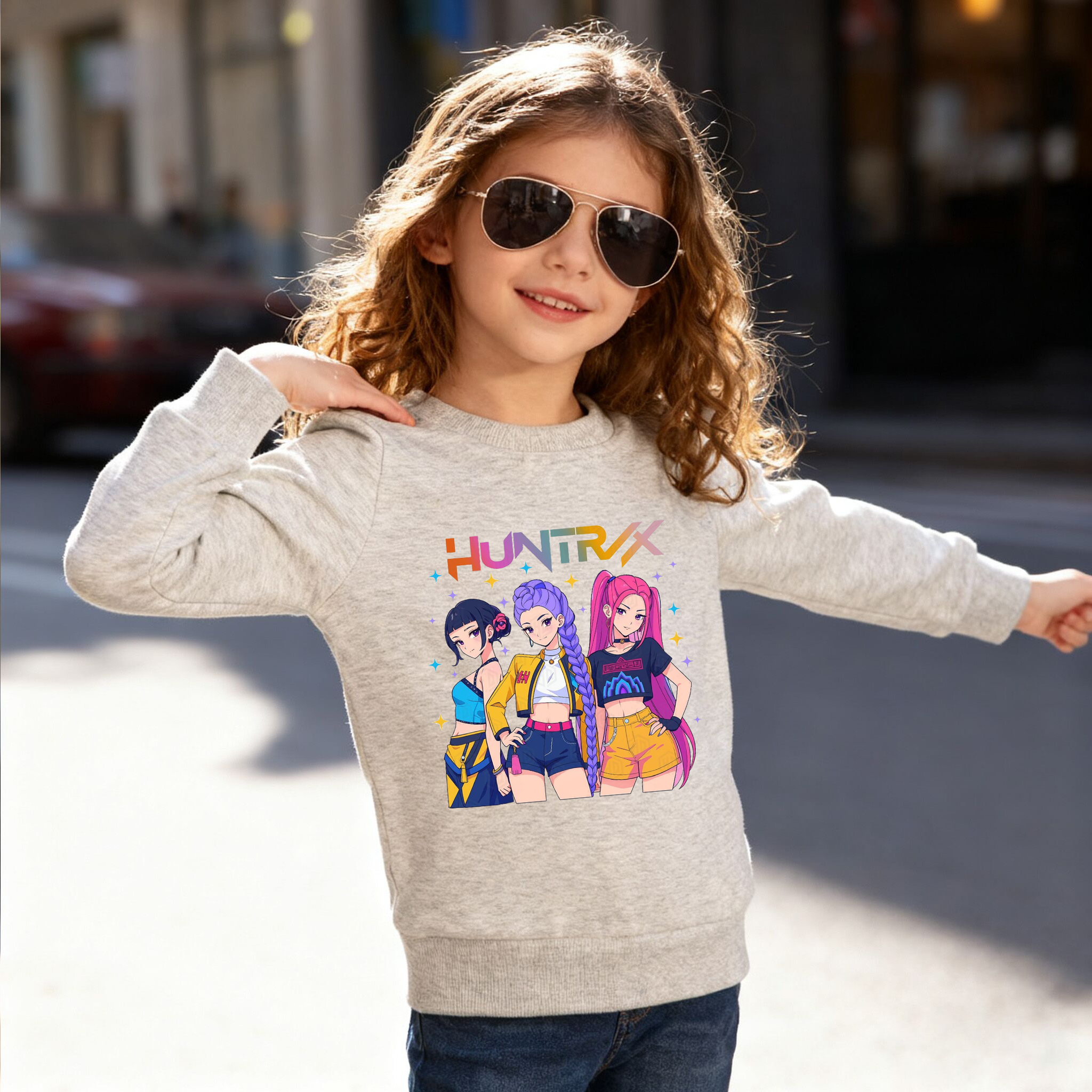 （Pre Order）Girls Movie Character Cotton Sweatshirt