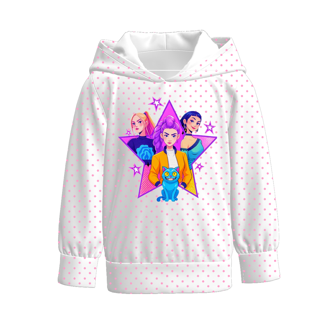 （Pre Order）Mommy and Me Movie Character Print Hoodie