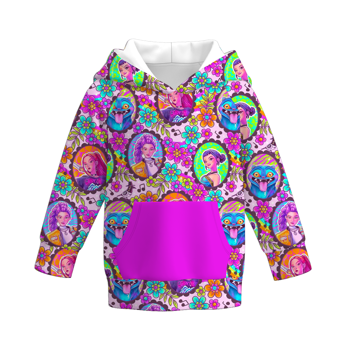 （Pre Order）Girls Movie Character Print Hoodie