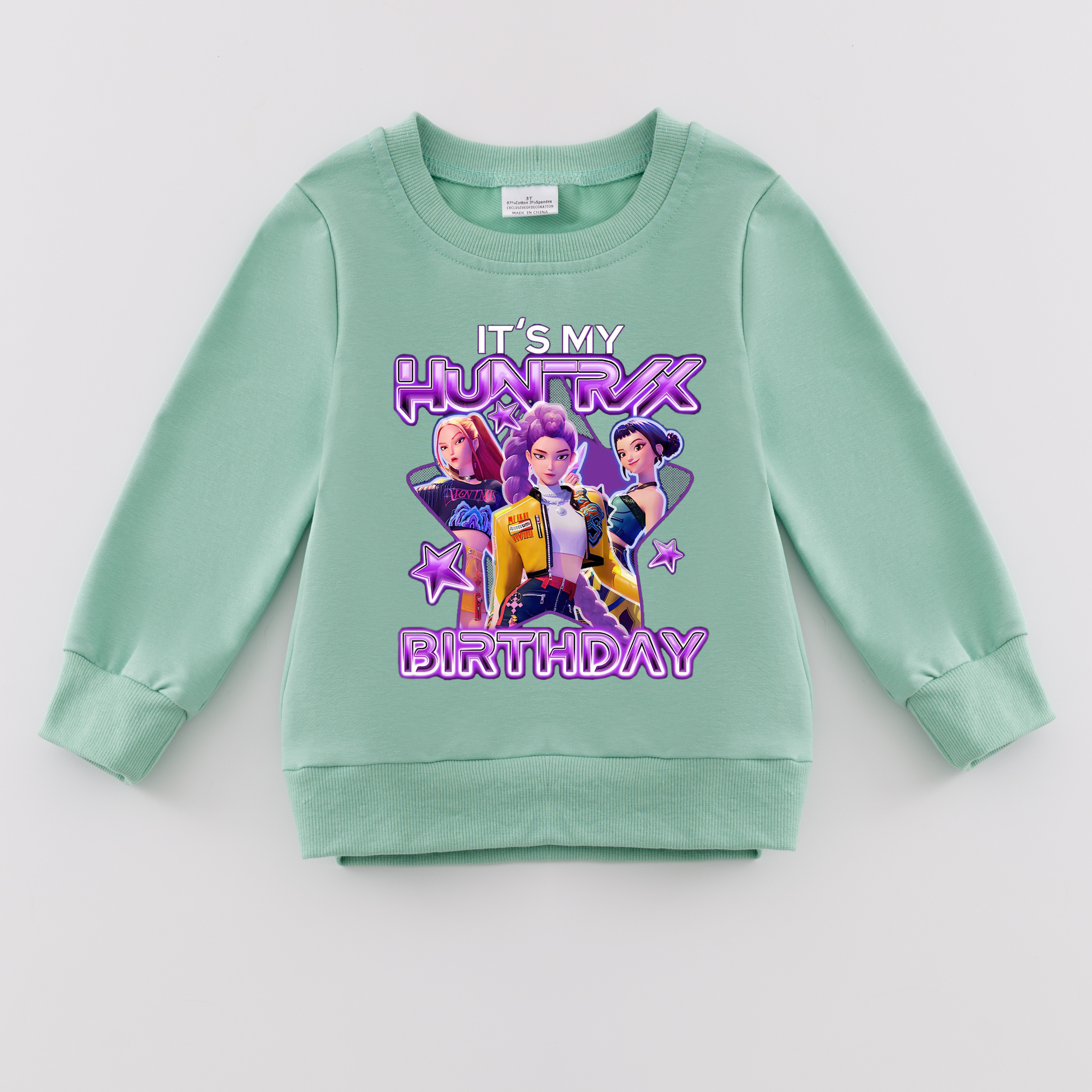 （Pre Order）Girls Spring&Summer Movie Character Print Cotton Sweatshirt