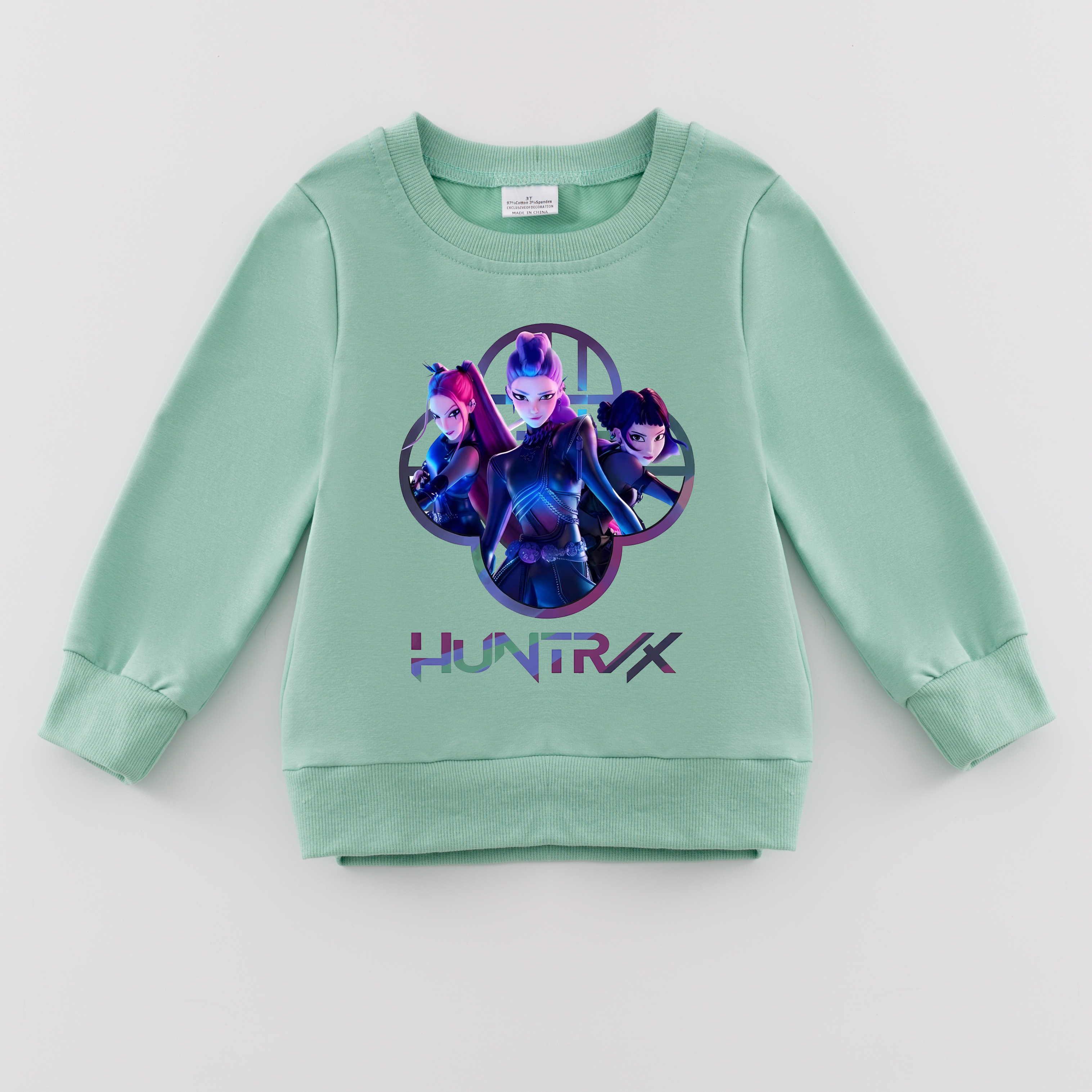 （Pre Order）Girls Spring&Summer Movie Character Print Cotton Sweatshirt