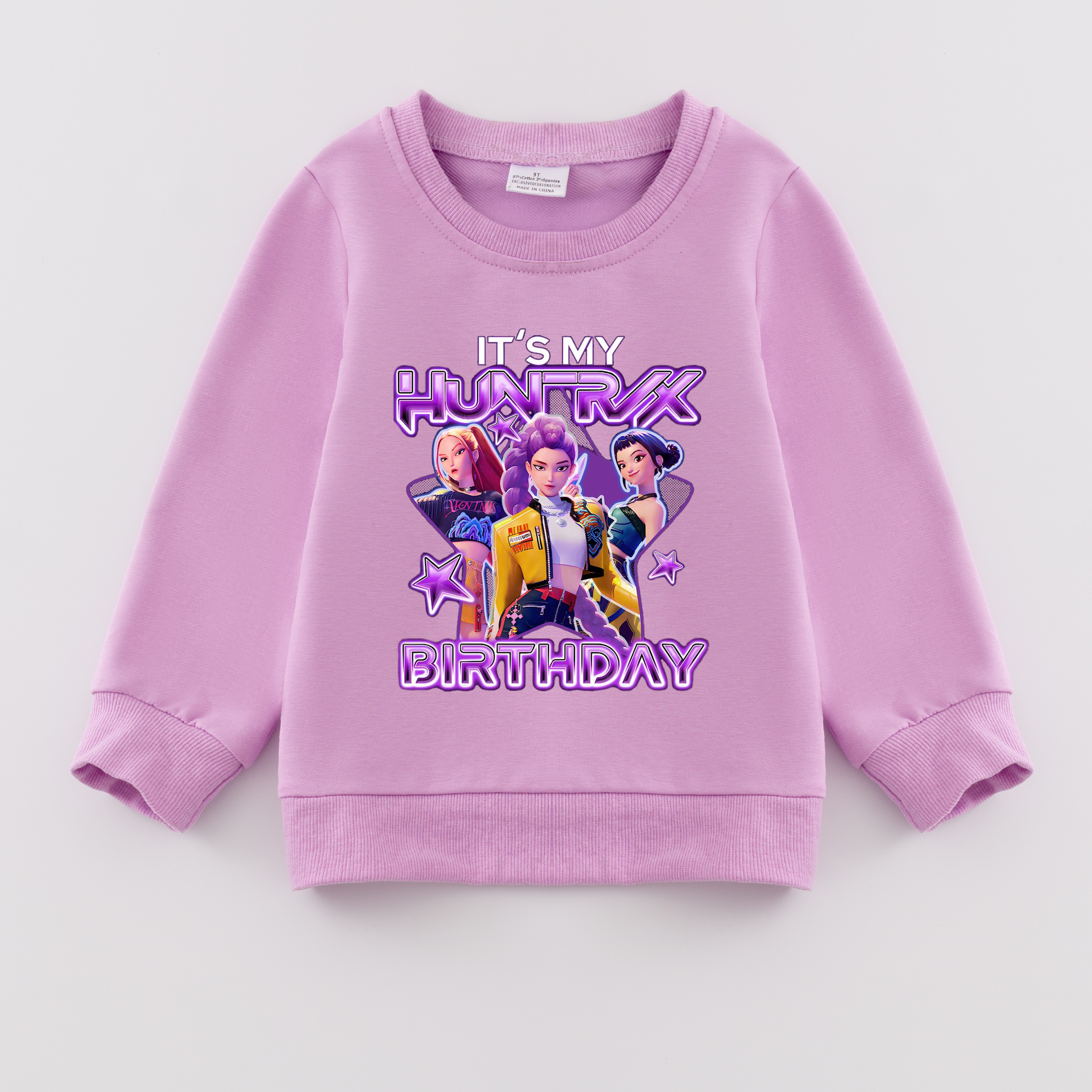 （Pre Order）Girls Spring&Summer Movie Character Print Cotton Sweatshirt