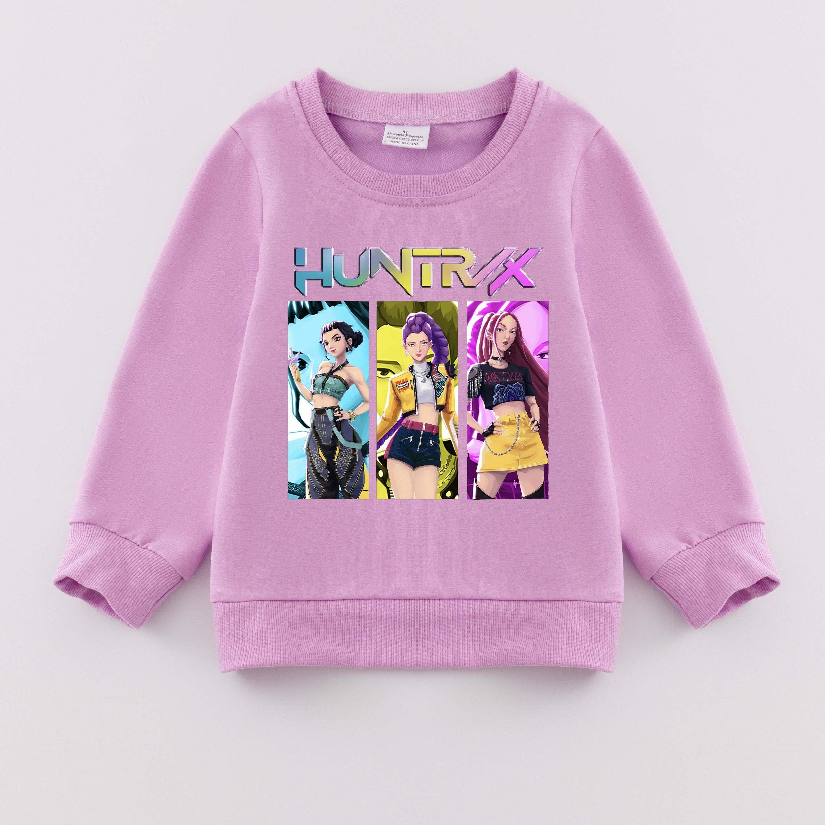 （Pre Order）Girls Spring&Summer Movie Character Print Cotton Sweatshirt