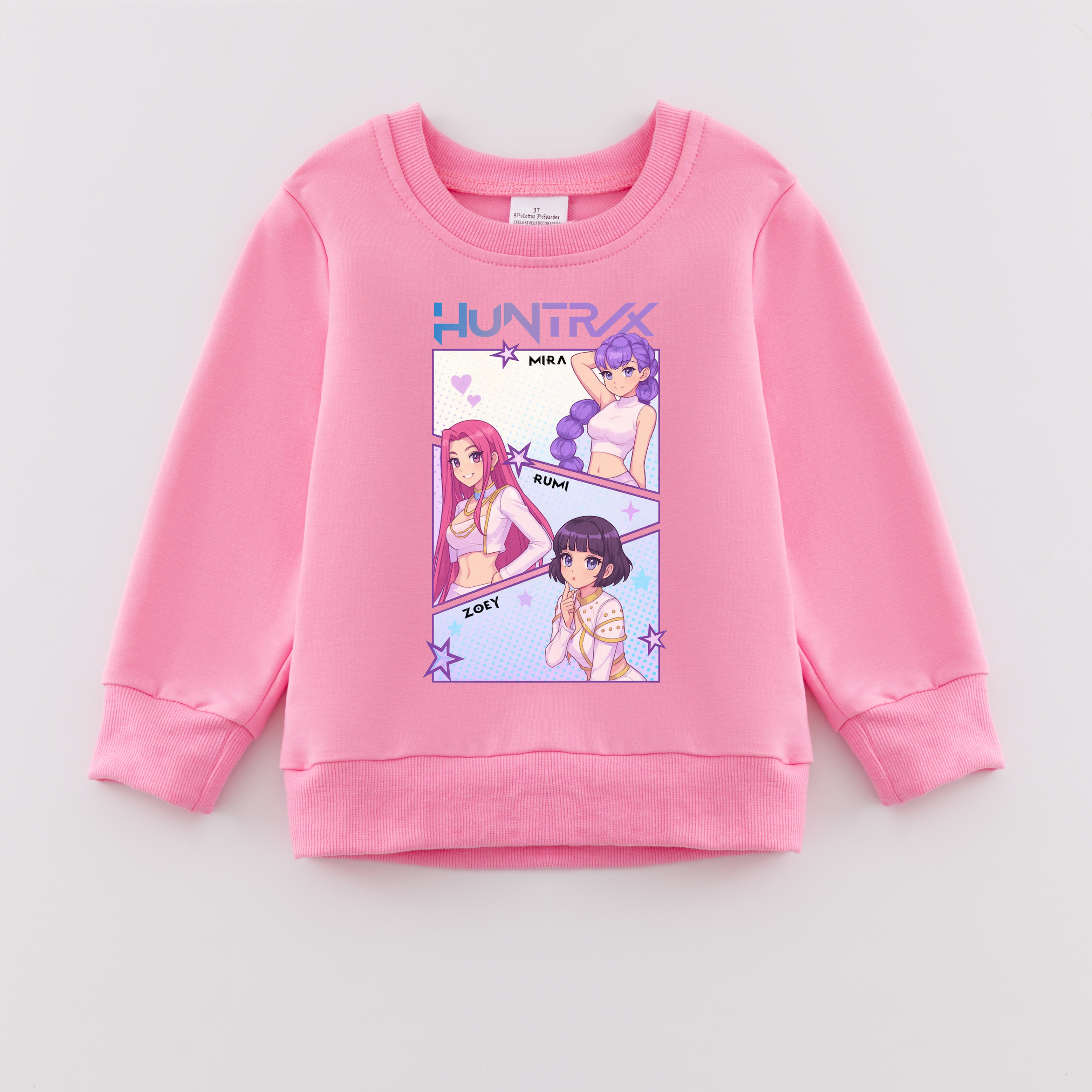 （Pre Order）Girls Spring&Summer Movie Character Print Cotton Sweatshirt