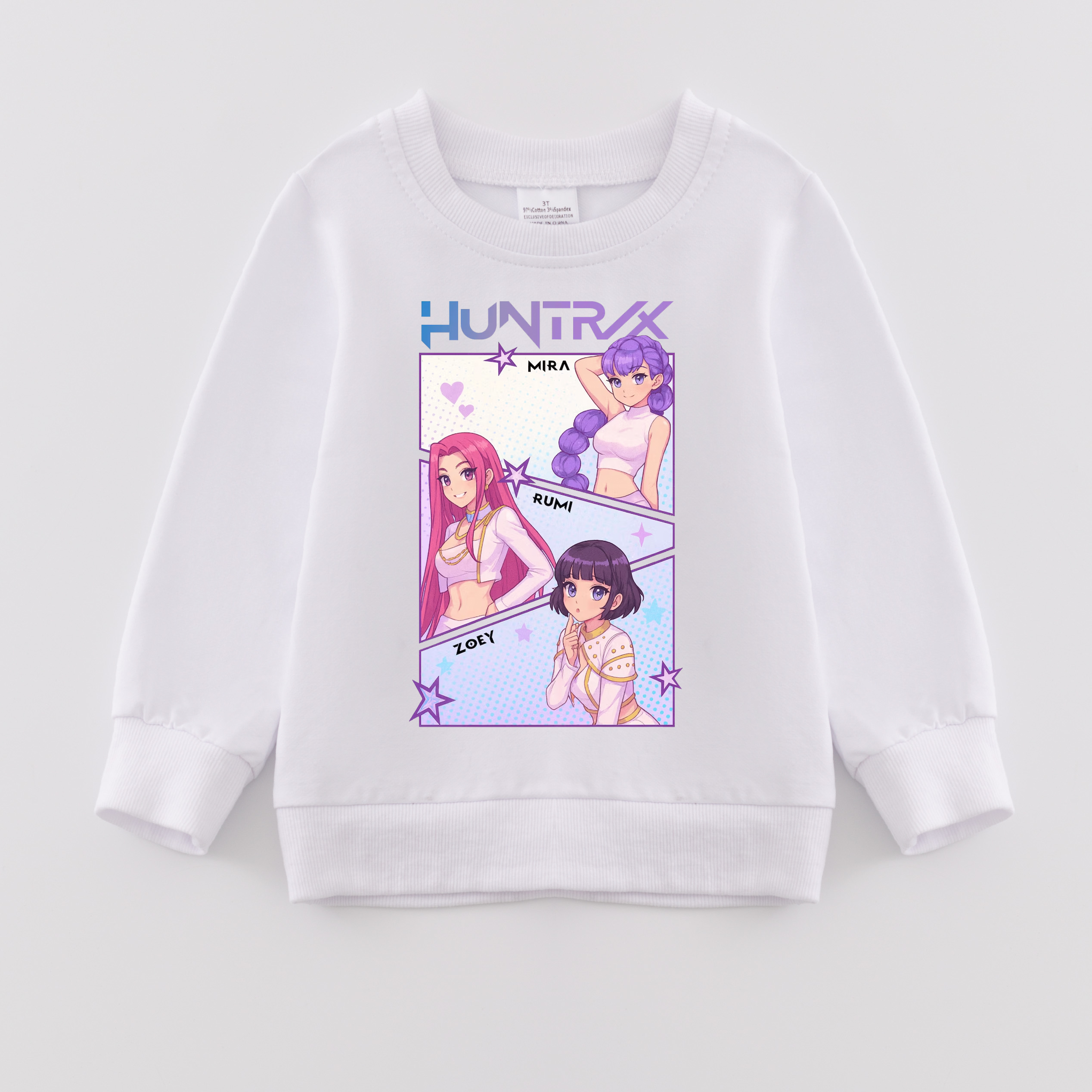 （Pre Order）Girls Spring&Summer Movie Character Print Cotton Sweatshirt