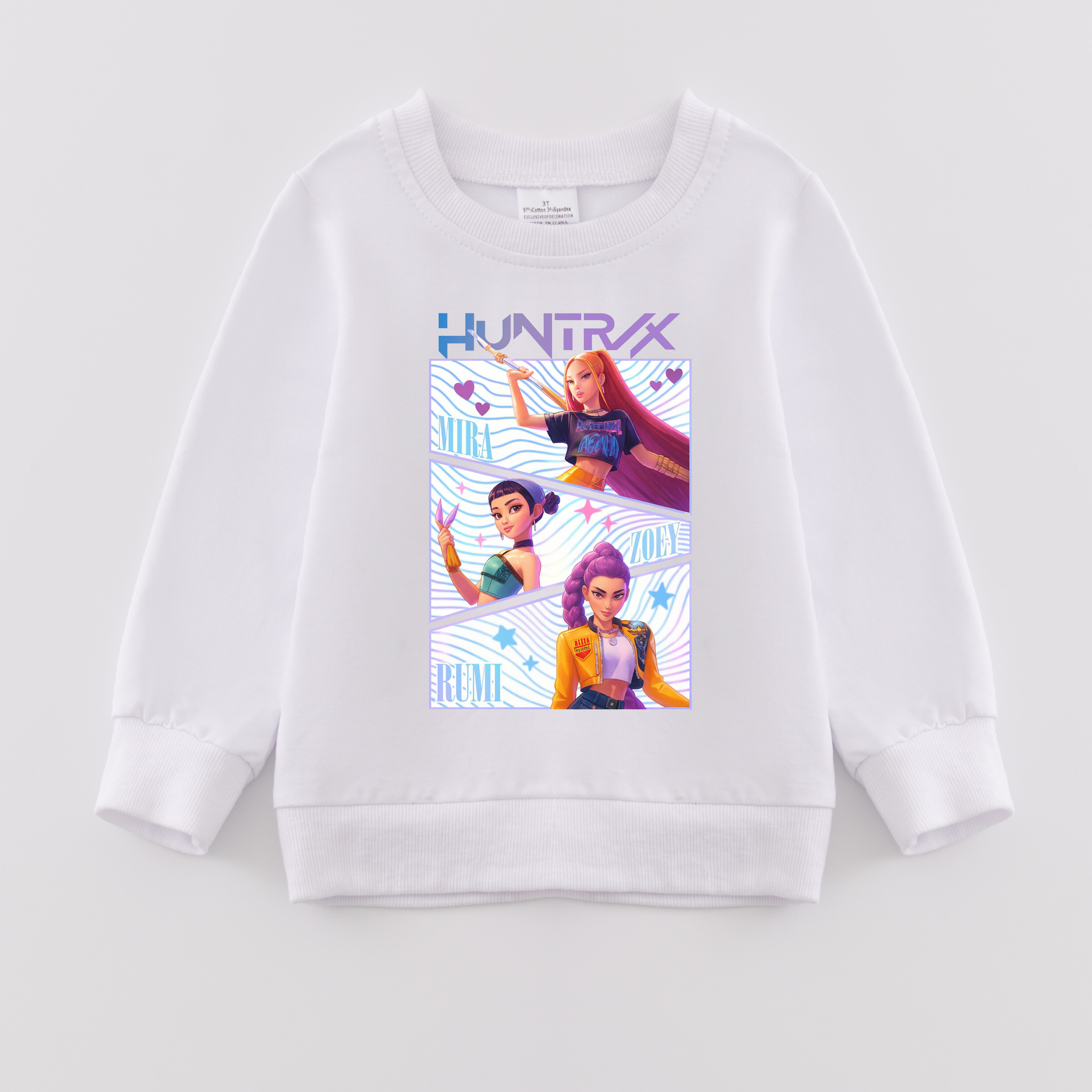 （Pre Order）Girls Spring&Summer Movie Character Print Cotton Sweatshirt