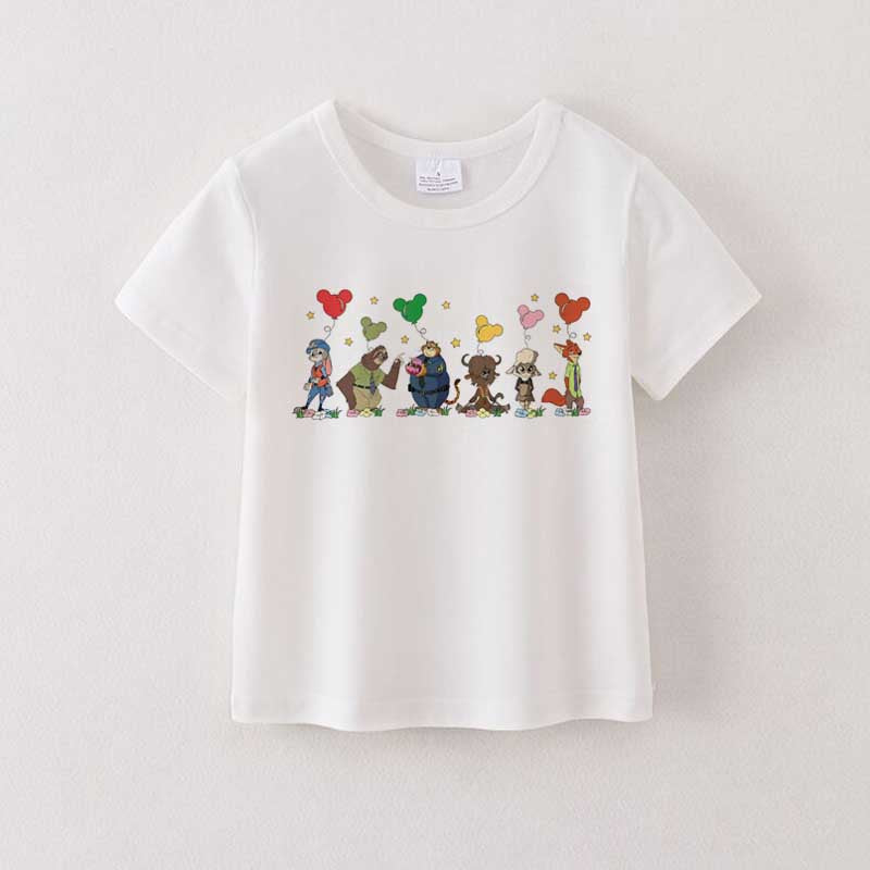 （Pre Order）Girls Spring&Summer Cartoon Print Cotton Top