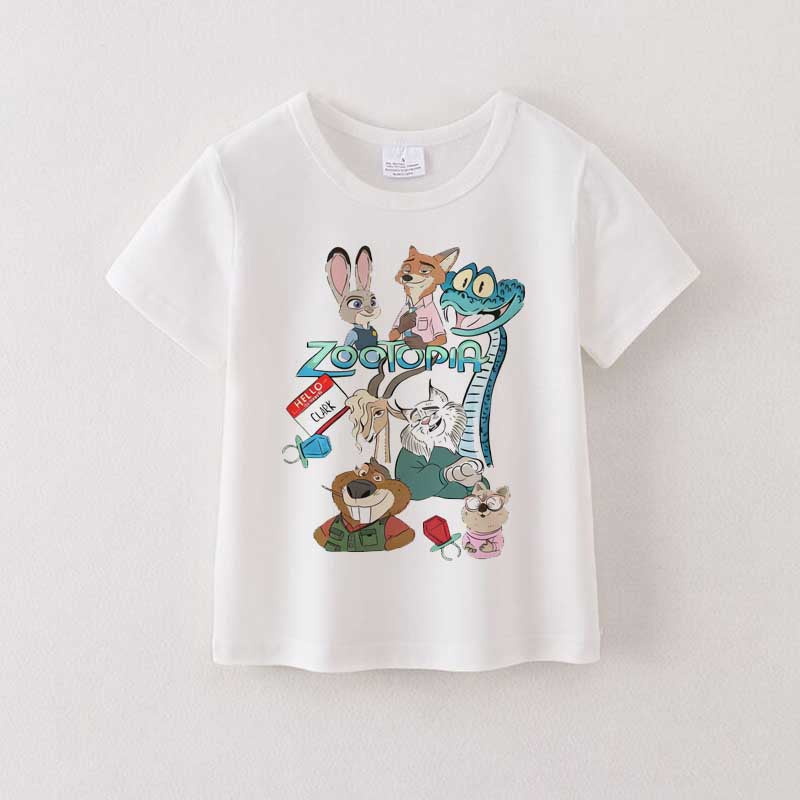 （Pre Order）Girls Spring&Summer Cartoon Print Cotton Top
