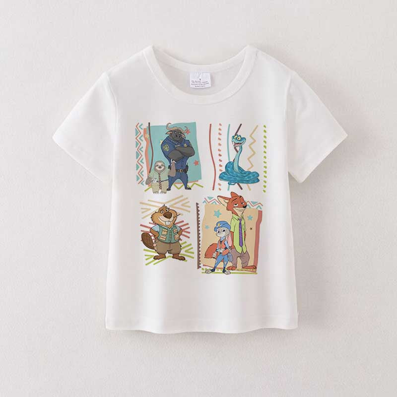 （Pre Order）Girls Spring&Summer Cartoon Print Cotton Top