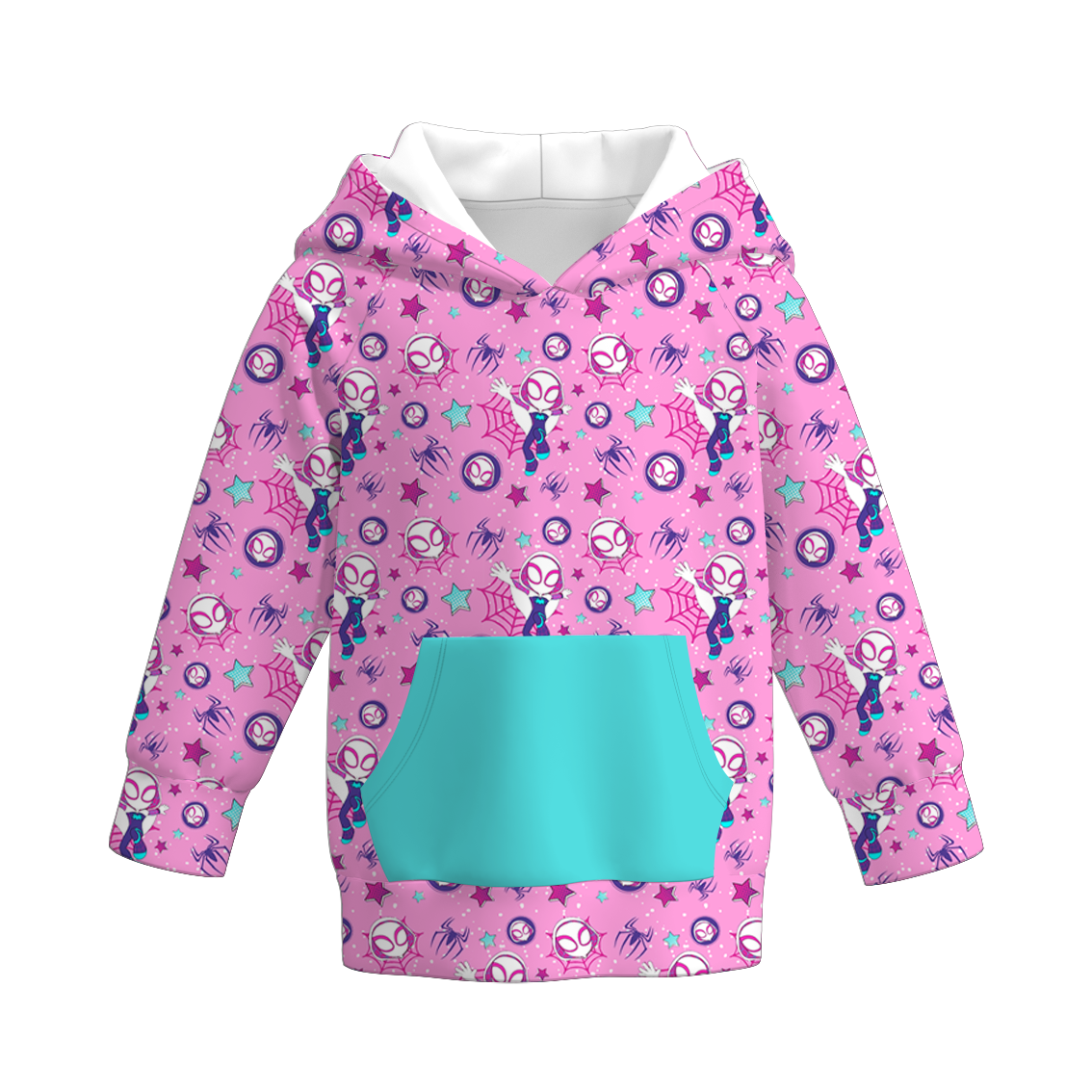 （Pre Order）Girls Spring&Summer Cartoon Spider Print Dress,Top&Pants