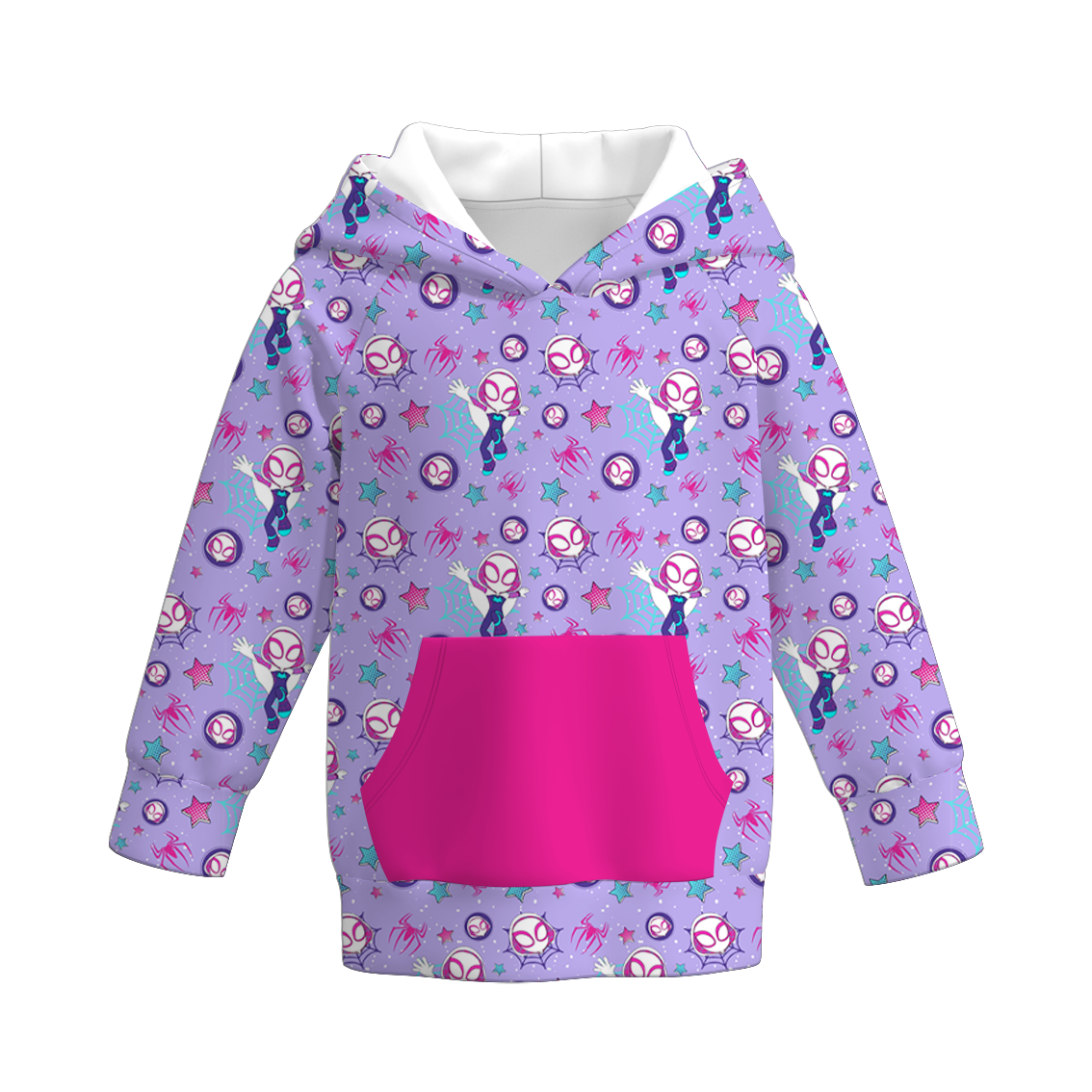 （Pre Order）Girls Spring&Summer Cartoon Spider Print Dress,Top&Pants