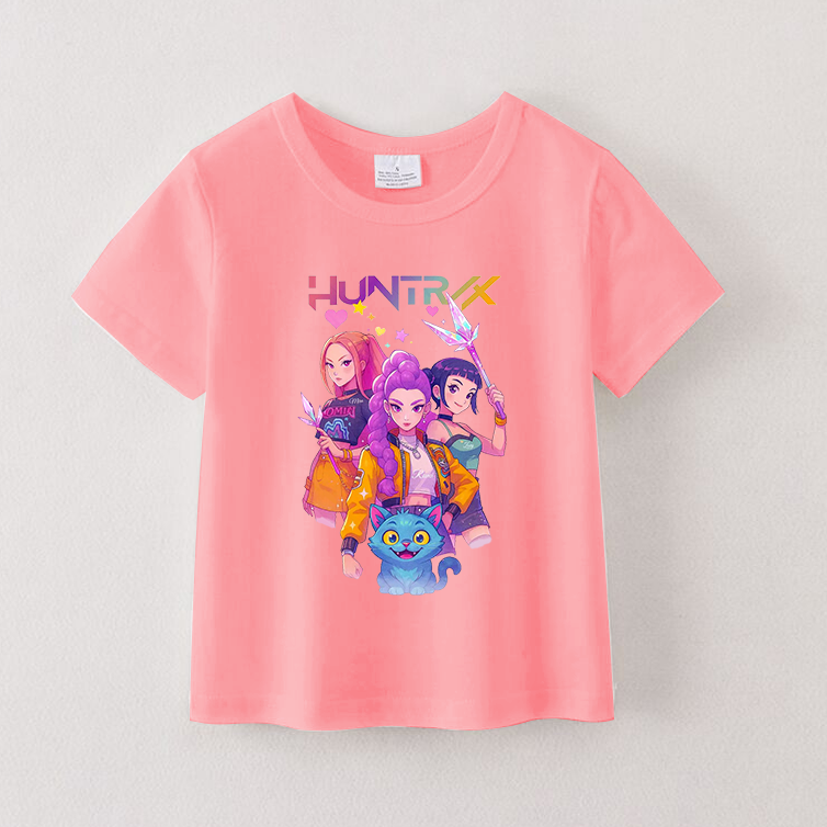 （Pre Order）Girls Spring&Summer Movie Character Print Cotton Top