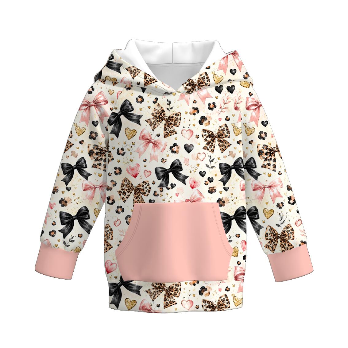 （Pre Order）Girls Christmas Print Hoodie