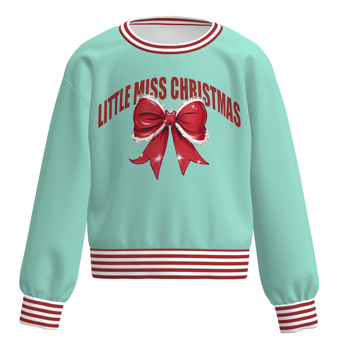 （Pre Order）Girls Christmas Print Sweatshirt