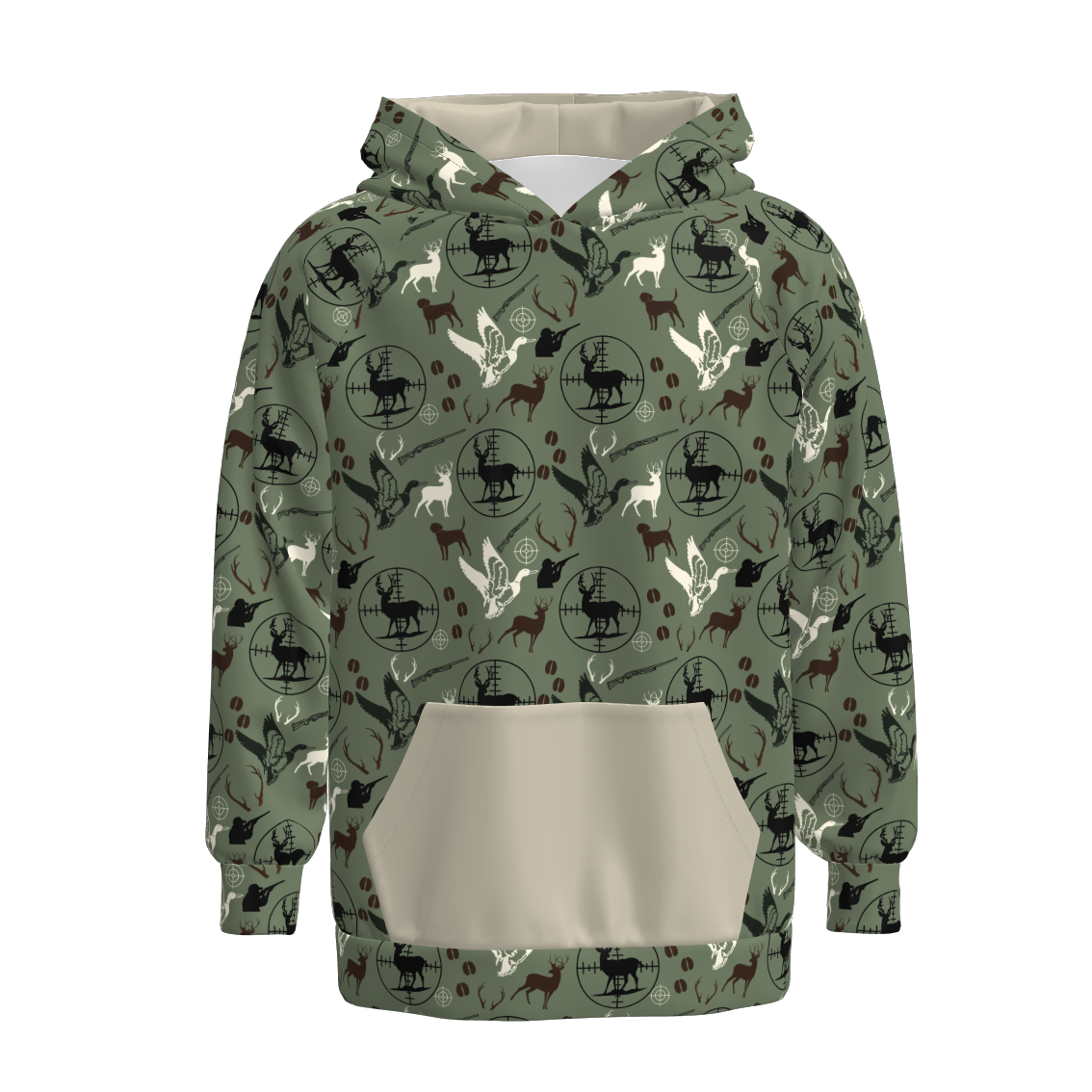 （Pre Order）Family Fall Animal Print Hoodie