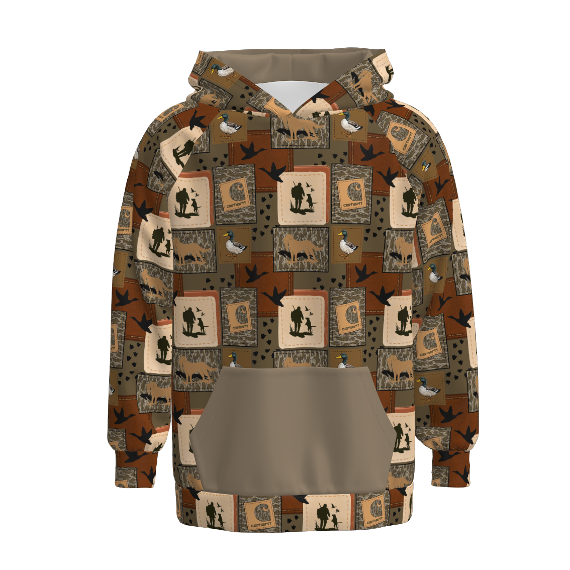 （Pre Order）Family Fall Animal Print Hoodie