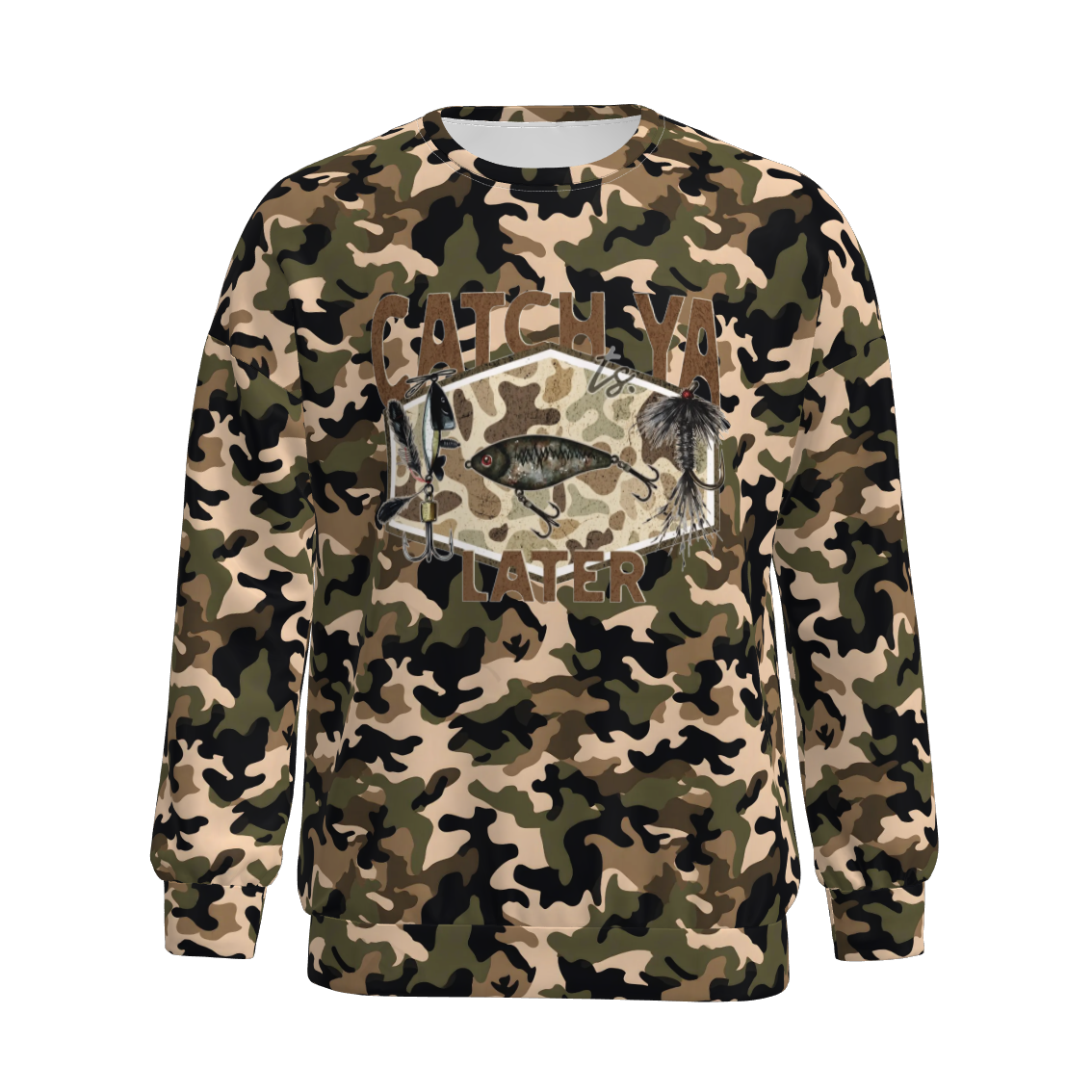 （Pre Order）Family Fall Camouflage Print Sweatshirt