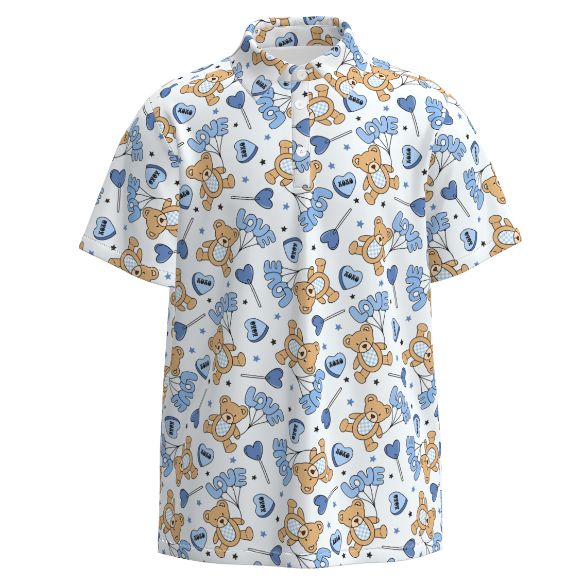 （Pre Order）Family Valentine's Day Cartoon Print Romper&Top