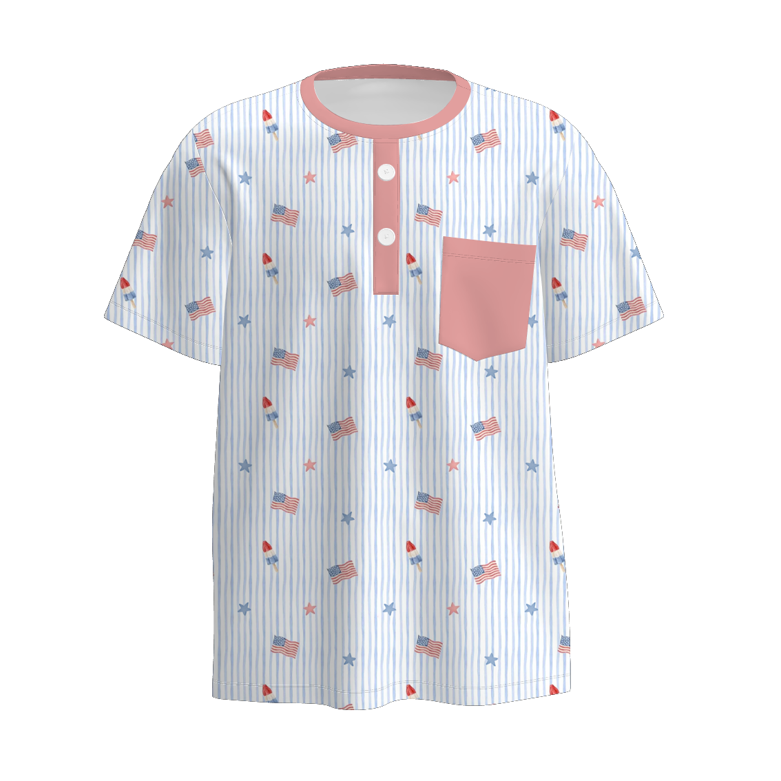 （Pre Order）Family Patriotic Print Dress,Set&Top