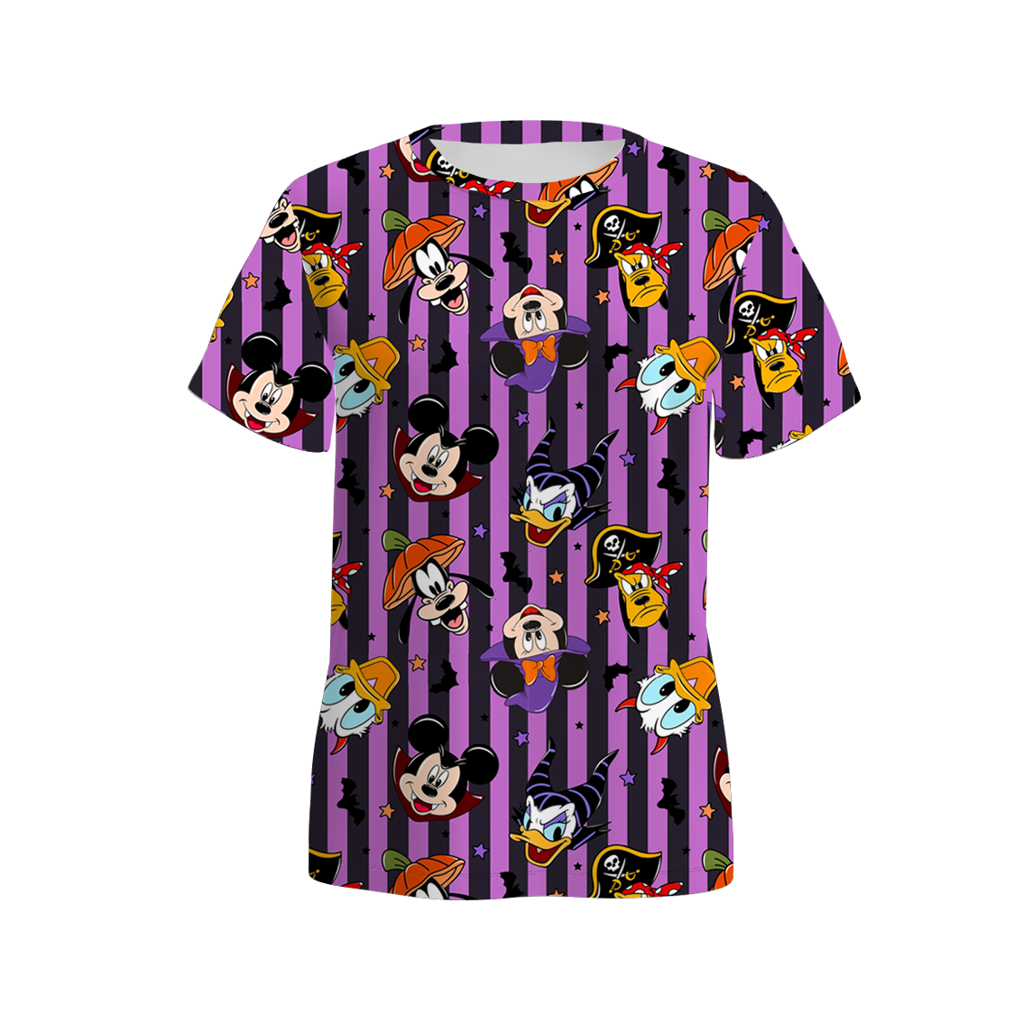 （Pre Order）Family Halloween Cartoon Print Dress,Set＆Top