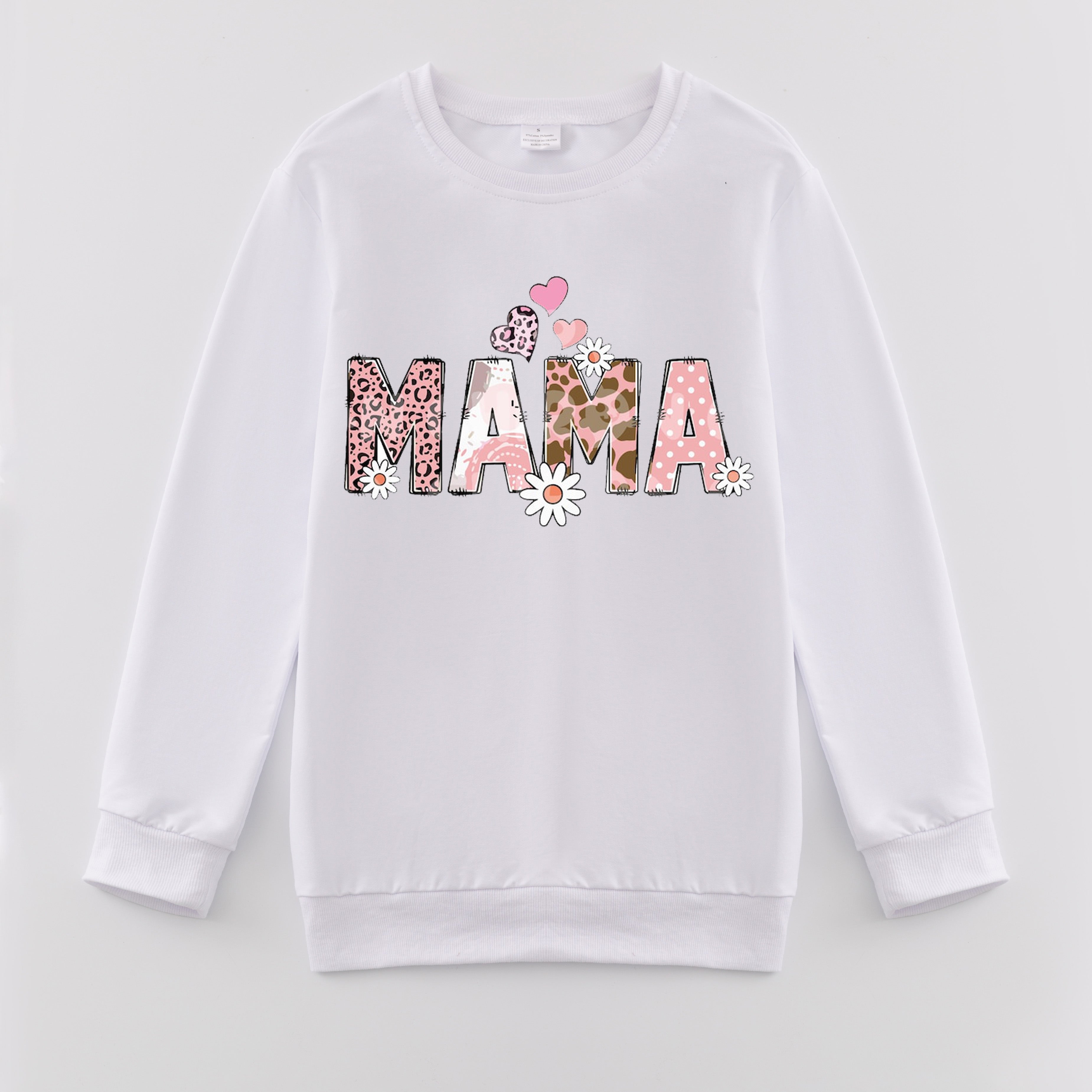 （Pre Order）Mommy and Me Fall&Winter Print Sweatshirt