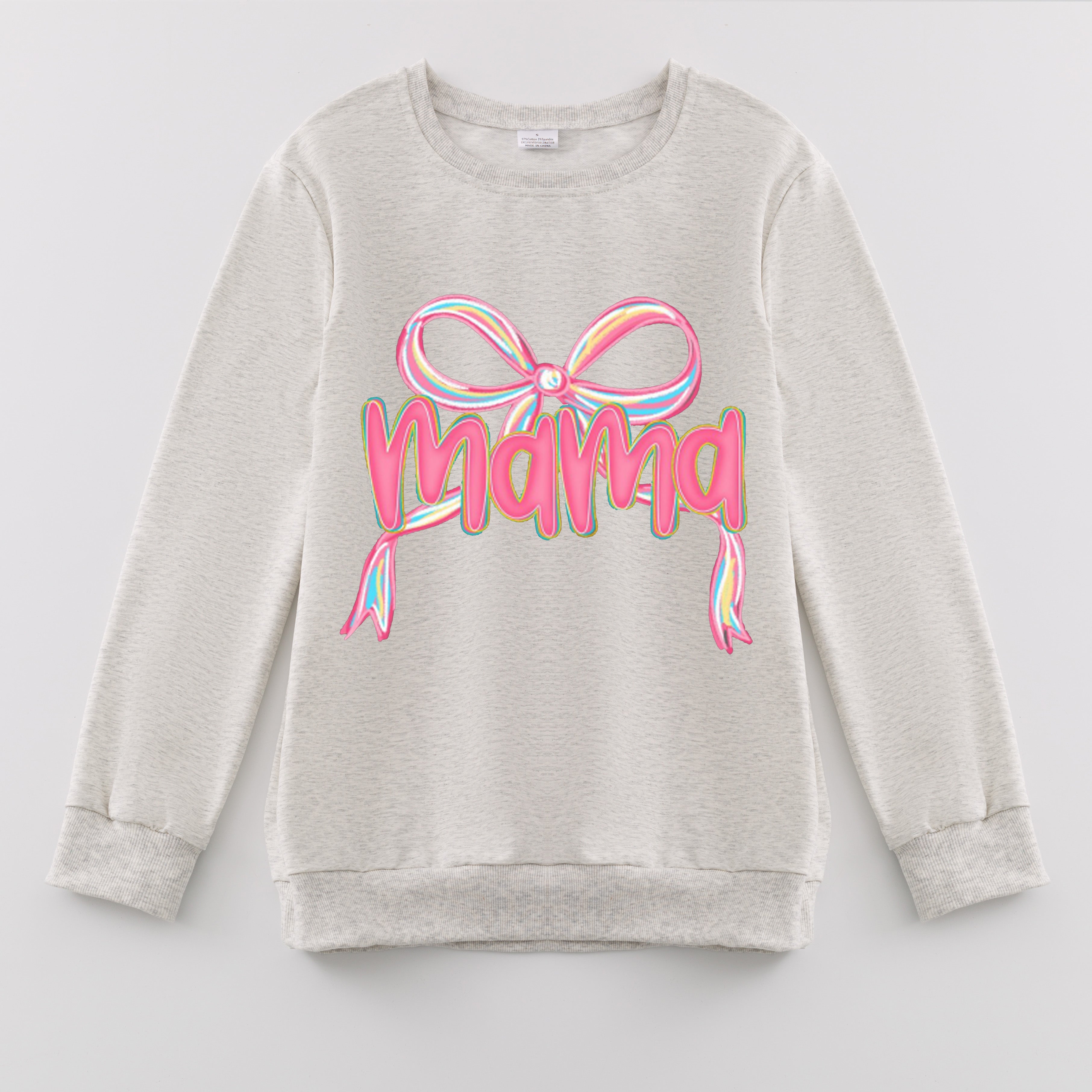（Pre Order）Mommy and Me Fall&Winter Print Sweatshirt