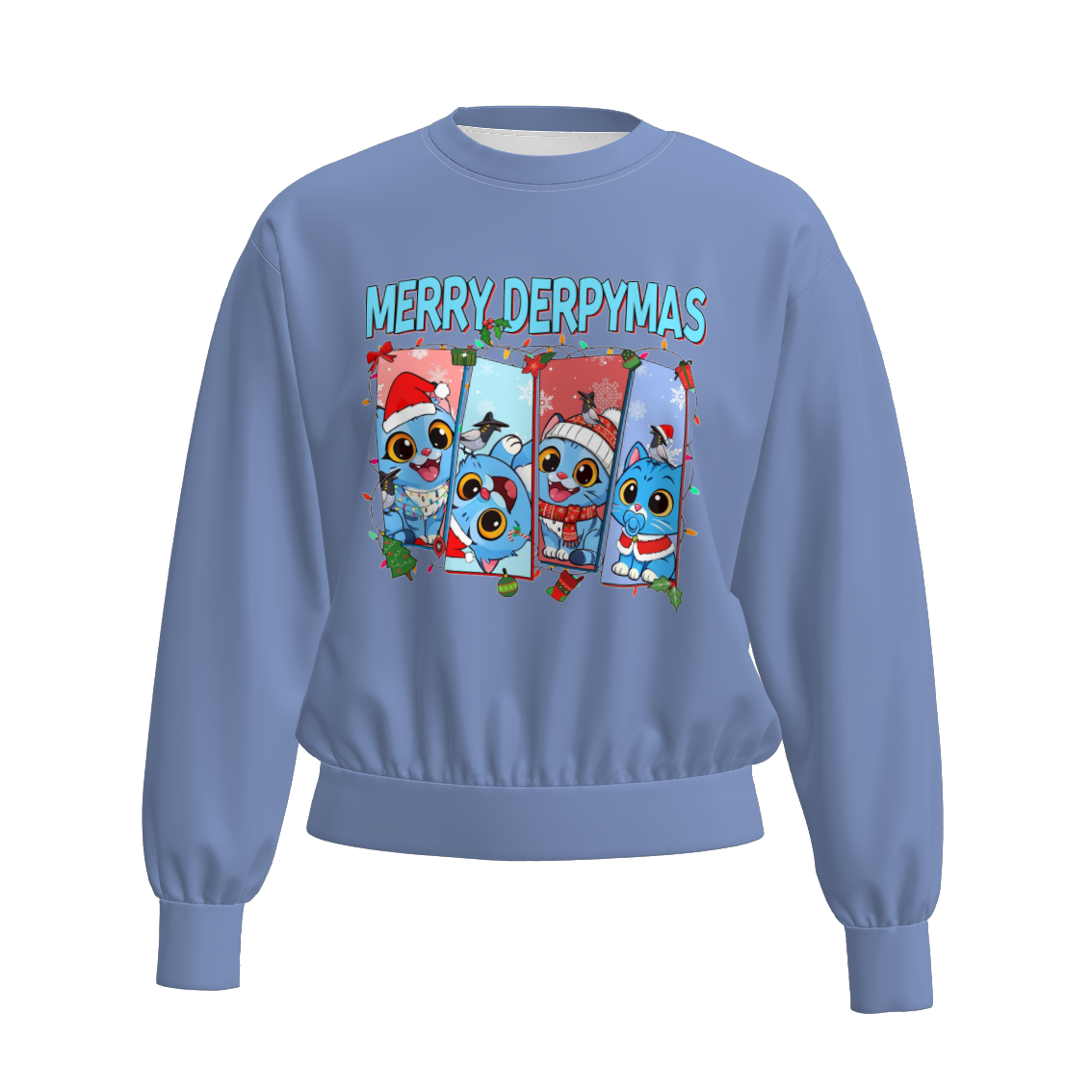 （Pre Order）Mommy and Me Christmas Movie Character Print Sweatshirt