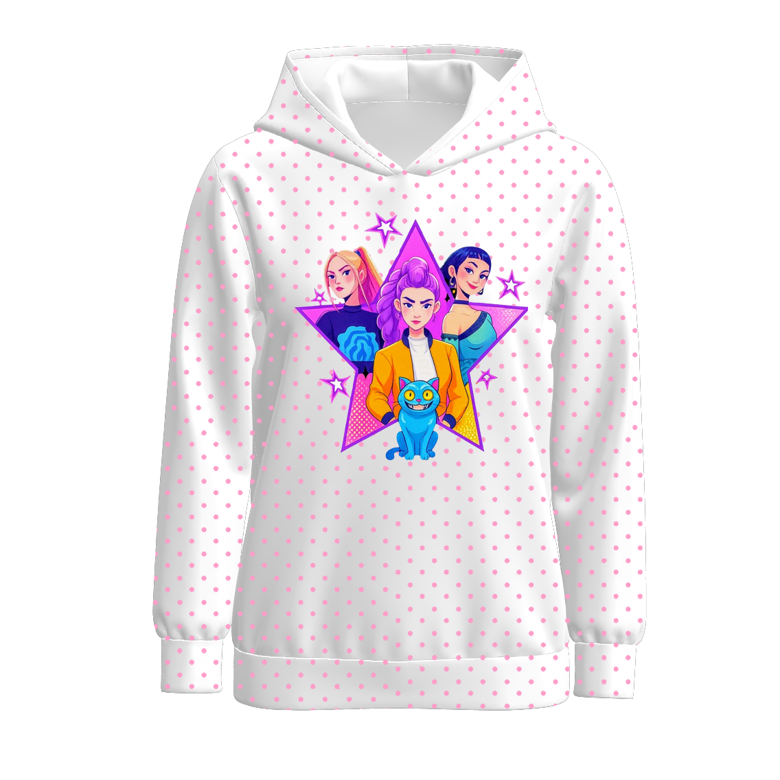 （Pre Order）Mommy and Me Movie Character Print Hoodie