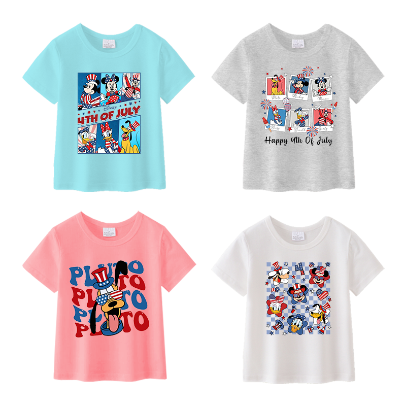 （Pre Order）Girls Patriotic Print Top