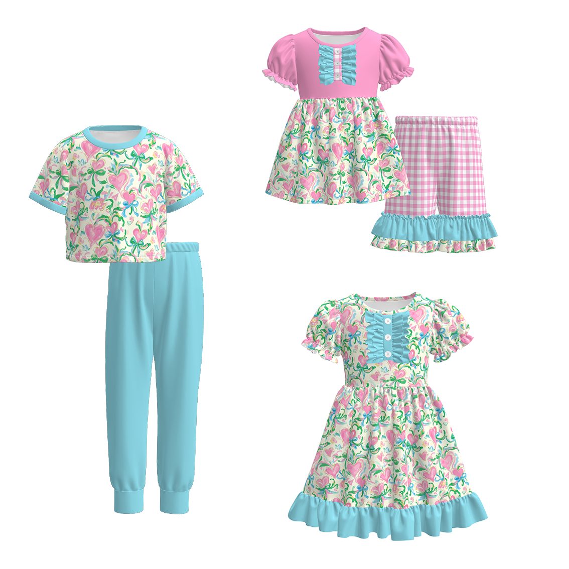 （Pre Order）Sisters Spring&Summer Floral Print Dress&Set